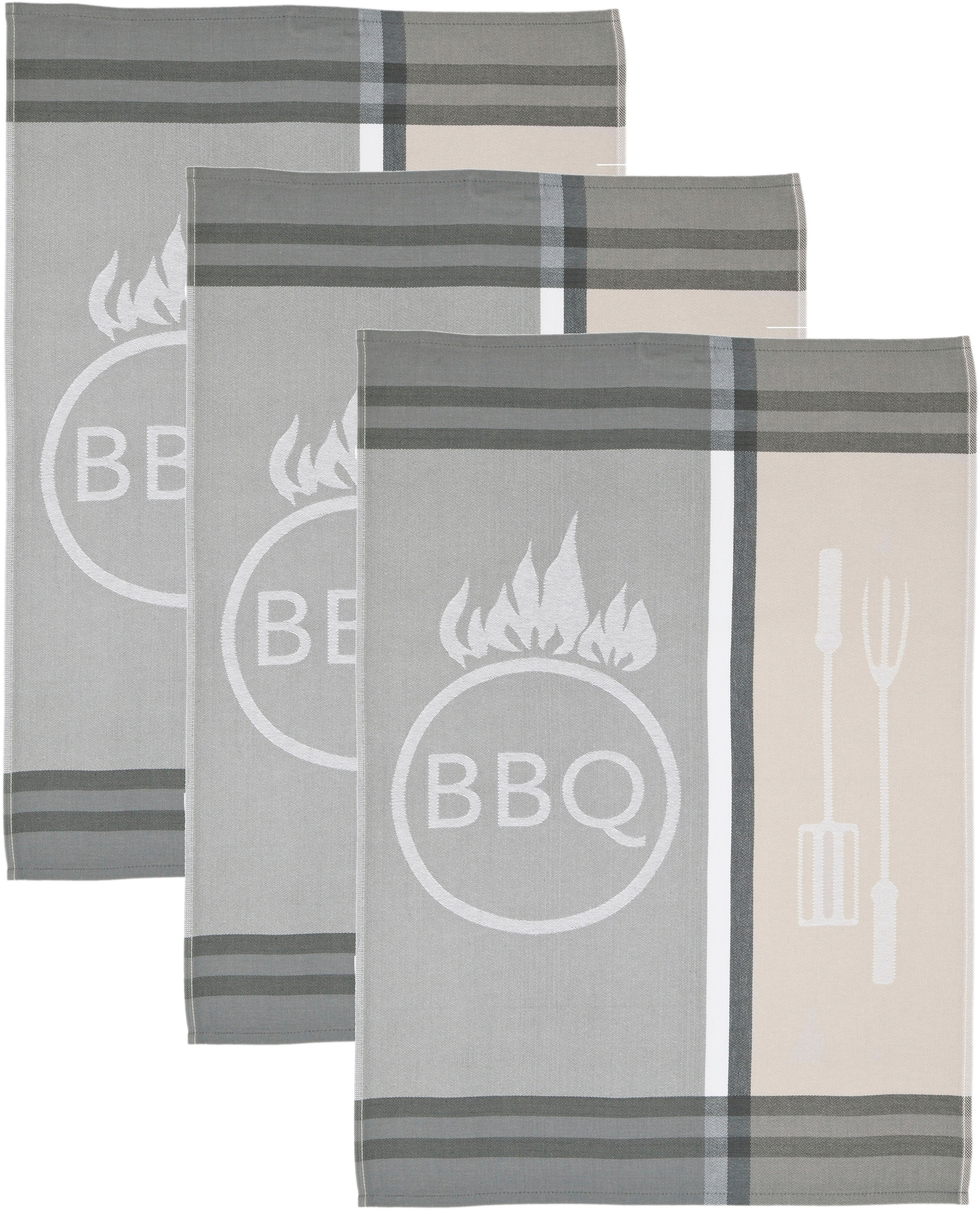 Image of ROSS Geschirrtuch "BBQ" Motivtuch, aus 100% Baumwolle