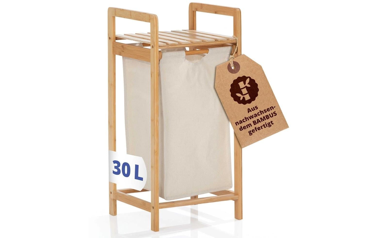 Lumaland Panier à linge »Bambus 30 l«
