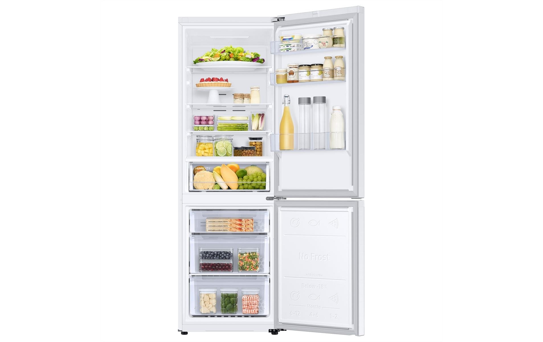 Samsung Kühl-/Gefrierkombination »RB34C600DWW/WS« 185,3 cm hoch 59,5 cm breit