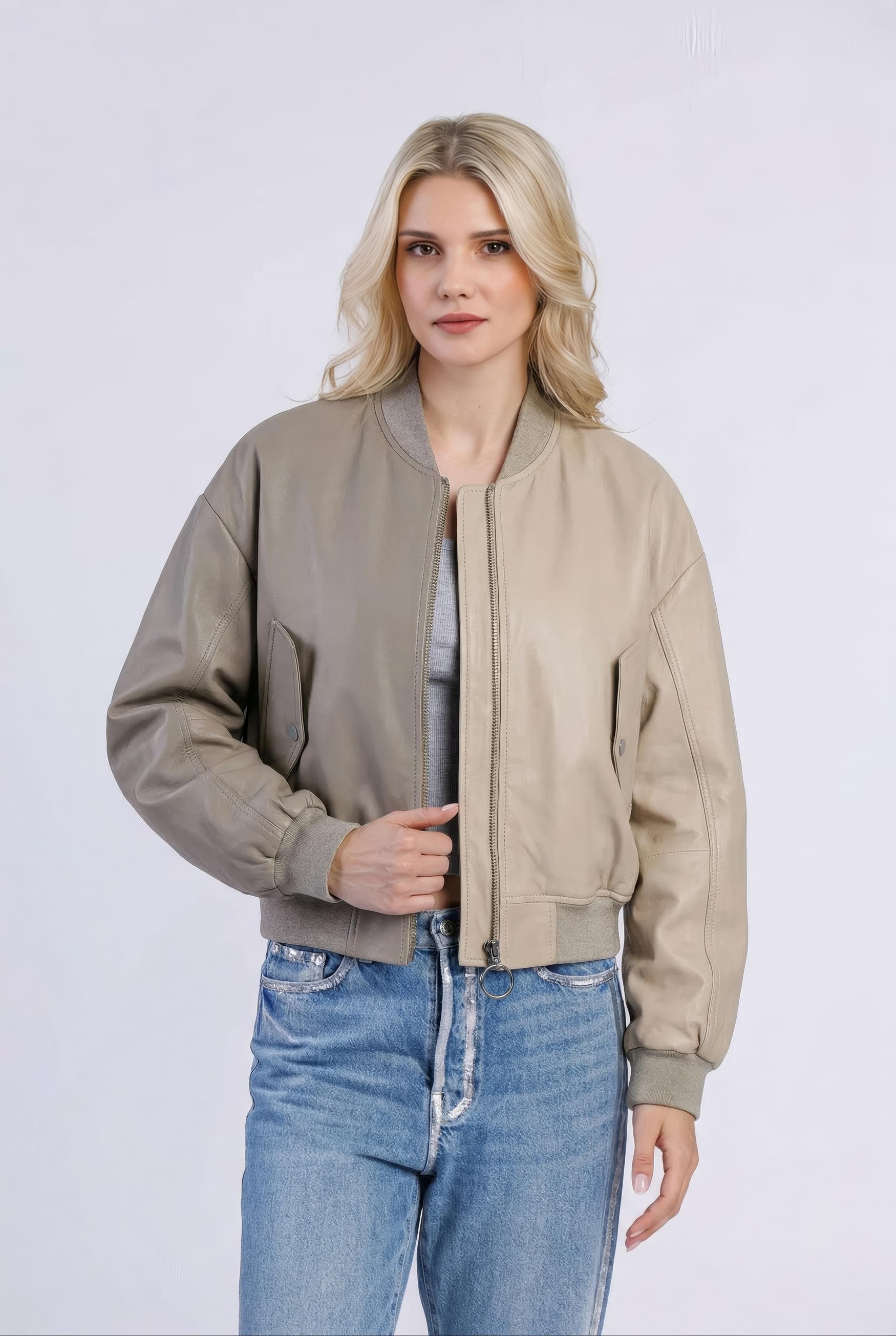 Image of Freaky Nation Lederjacke "Demy-FN"