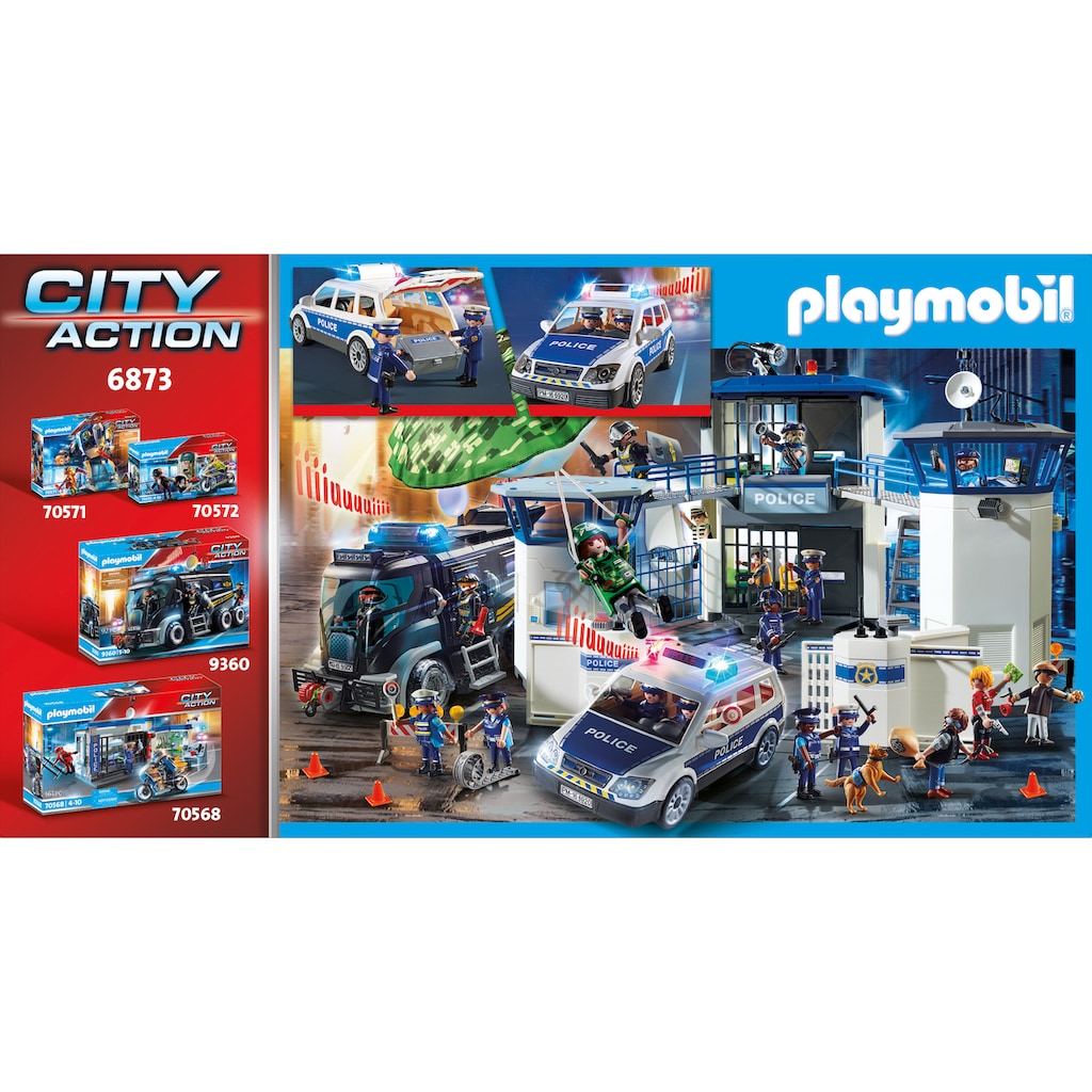 Playmobil® Konstruktions-Spielset »Polizei-Einsatzwagen (6873), City Action«, (35 St.), Made in Germany