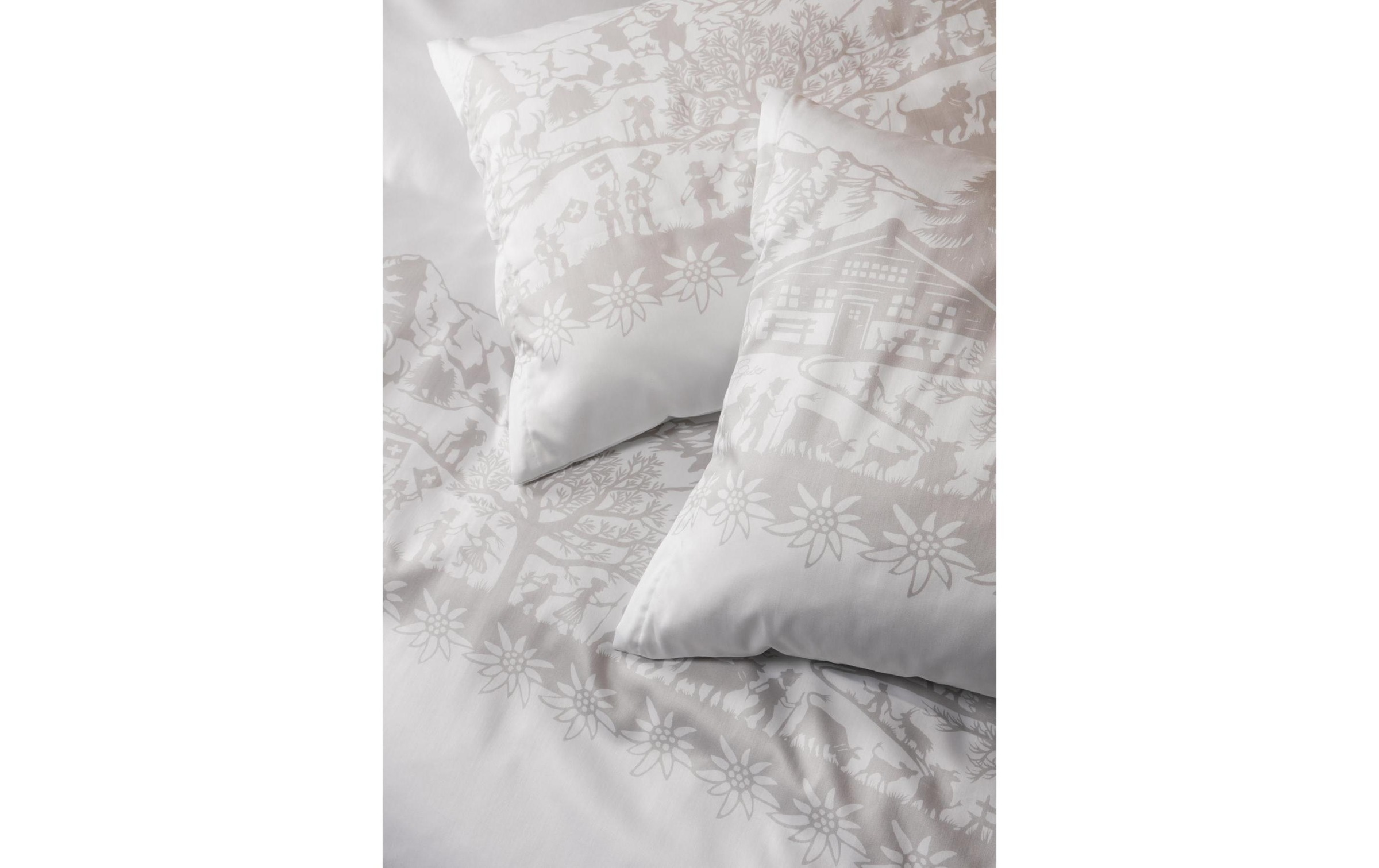 Image of Divina Kissenbezug »Mako Satin Helvetica Greige«, (1 St.) bei Ackermann Versand Schweiz