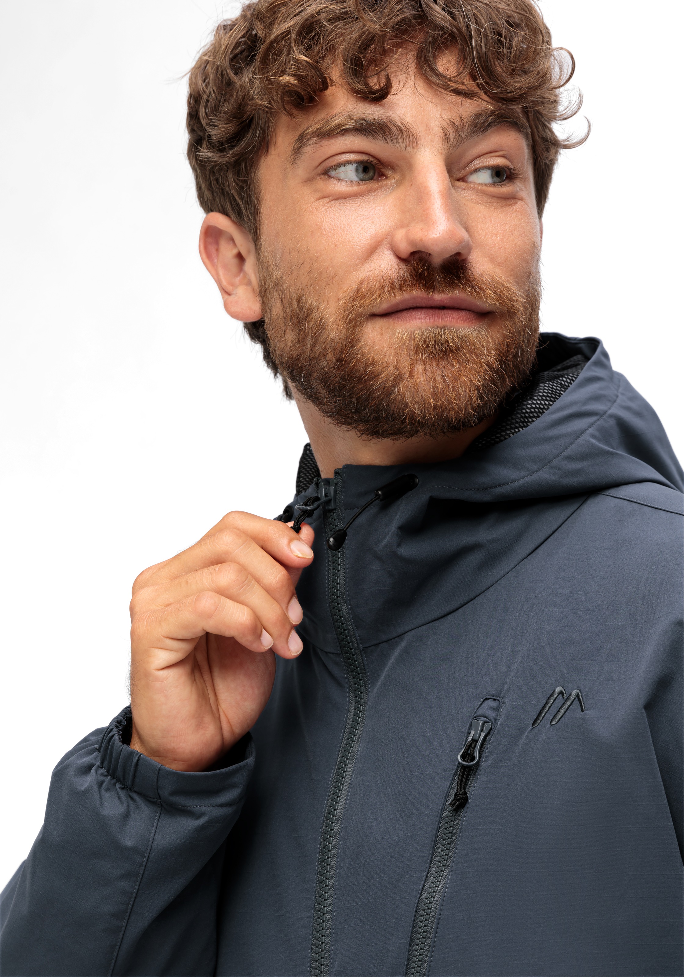 Maier Sports Regenjacke »ArorA Loop M« Herren Jacke wasserdicht, moderner Windbreaker, Outdoorjacke, Reg. Fit