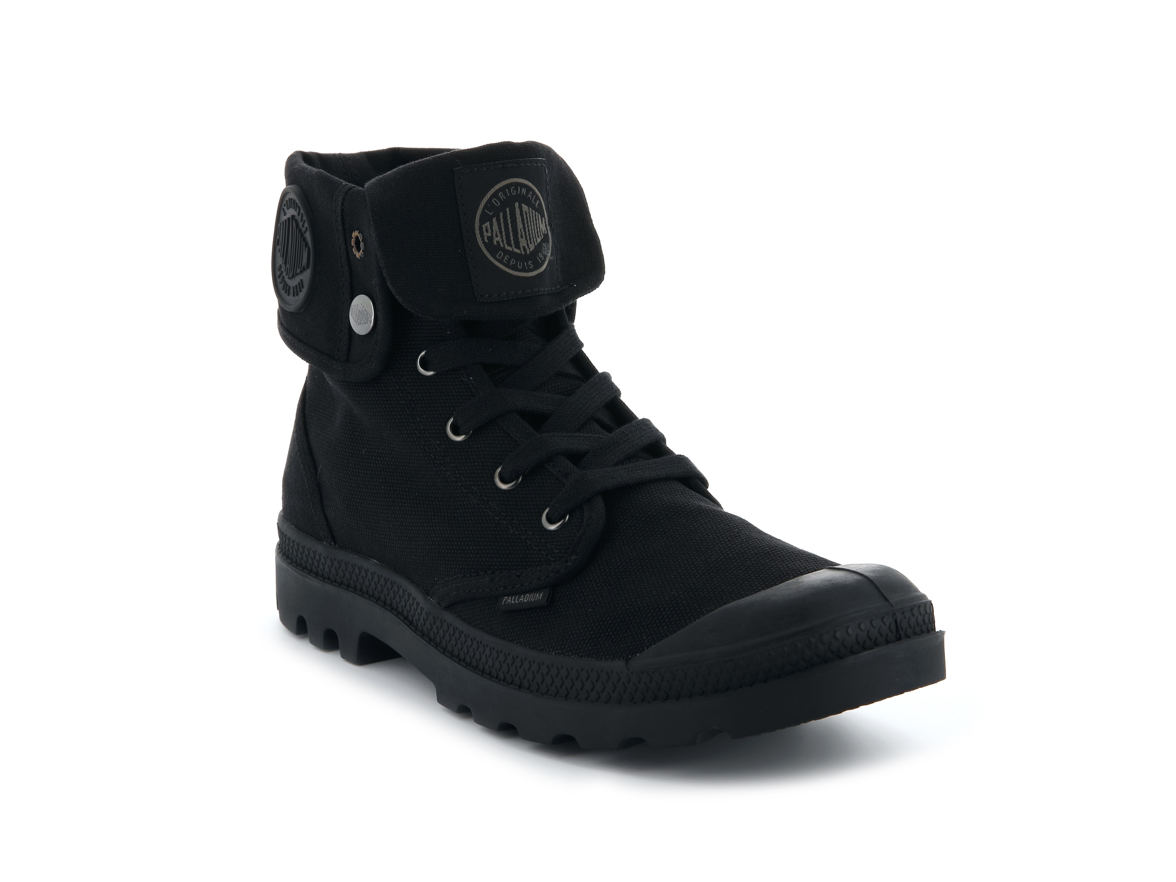 Image of Palladium Schnürboots "BAGGY" Schnürstiefel aus Canvas, umklappbarer Schaft