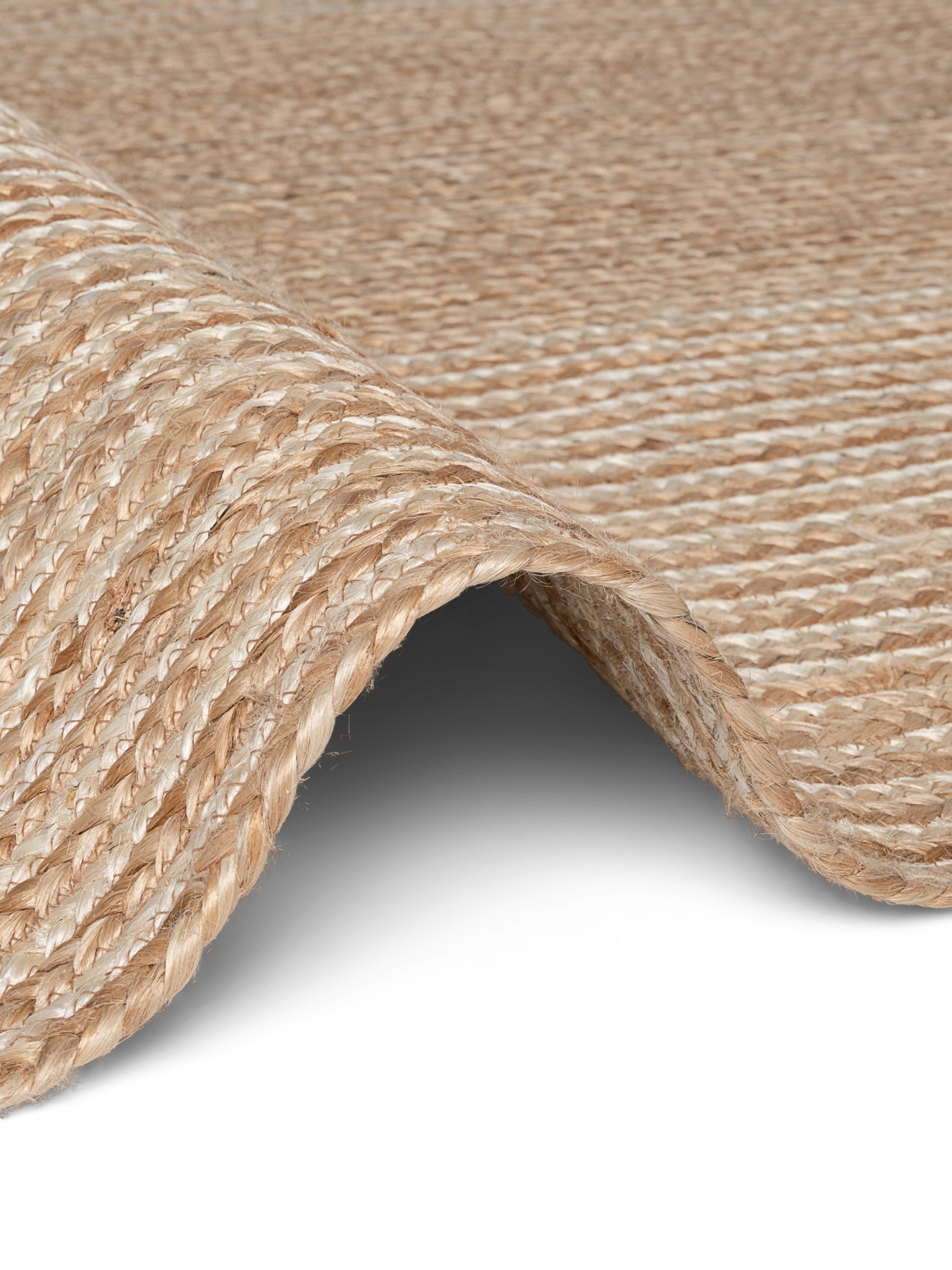 HANSE Home »Juno Line  Juteteppich« rechteckig 9 mm Höhe Jute, Shape, Handgemacht, Wohnzimmerteppich, Naturteppich, Wohnzimmer