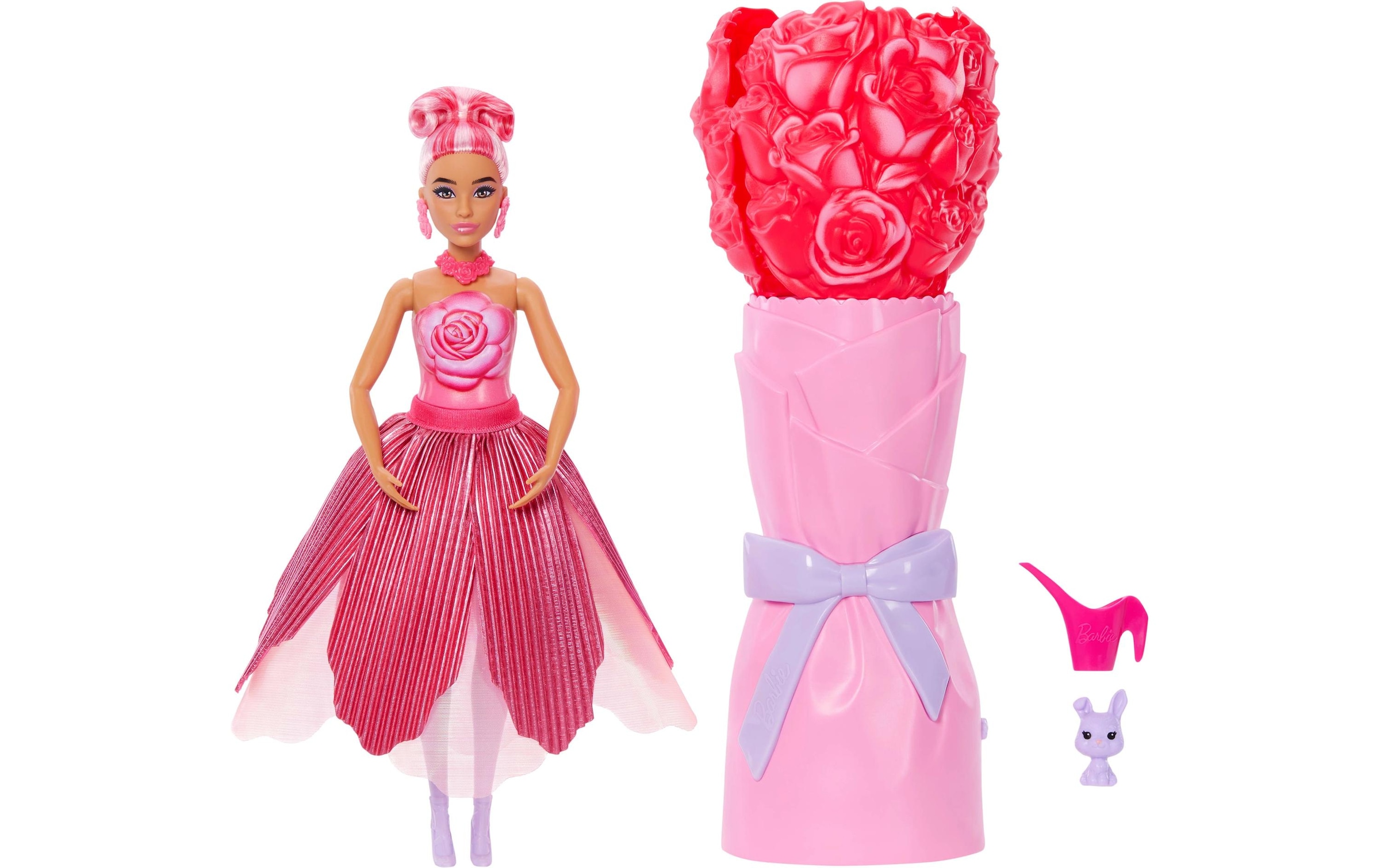 Barbie Anziehpuppe »Flower Surprise Puppe - rote Rose« mit Duft