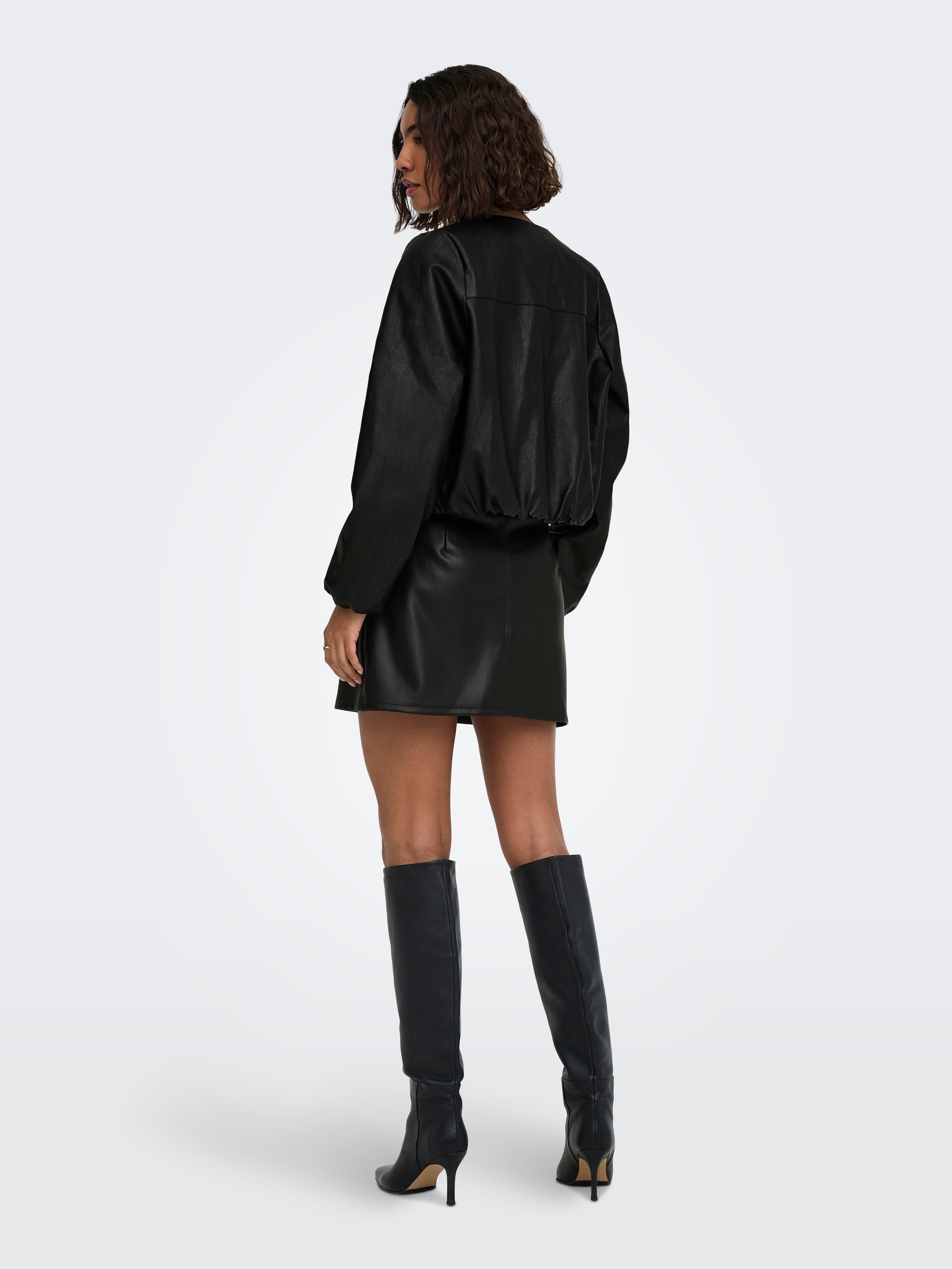 ONLY Jupe en similicuir »ONLNELI HW FAUX LEATHER SKIRT CC PNT« similicuir