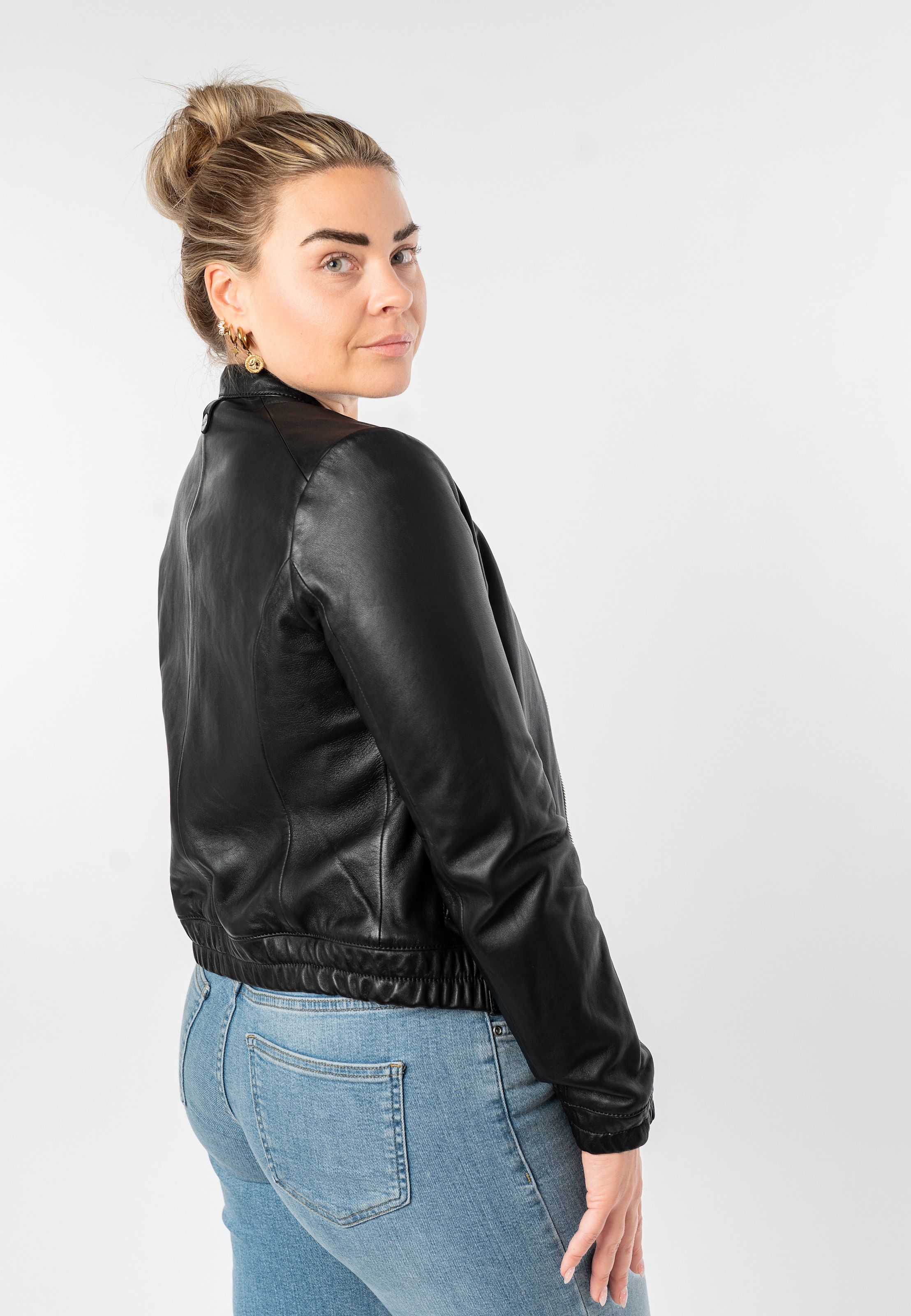 Mauritius Lederjacke »MWAshli« Blouson mit elastischen Bündchen