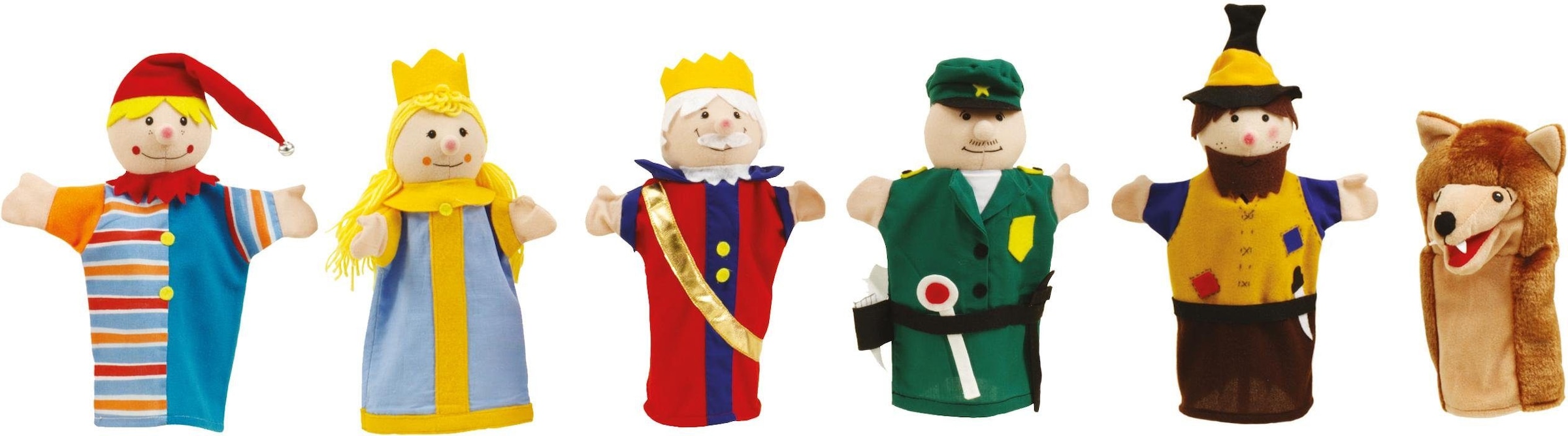 ♕ roba® Handpuppe »Kasperfiguren, 6-fach sortiert« versandkostenfrei auf