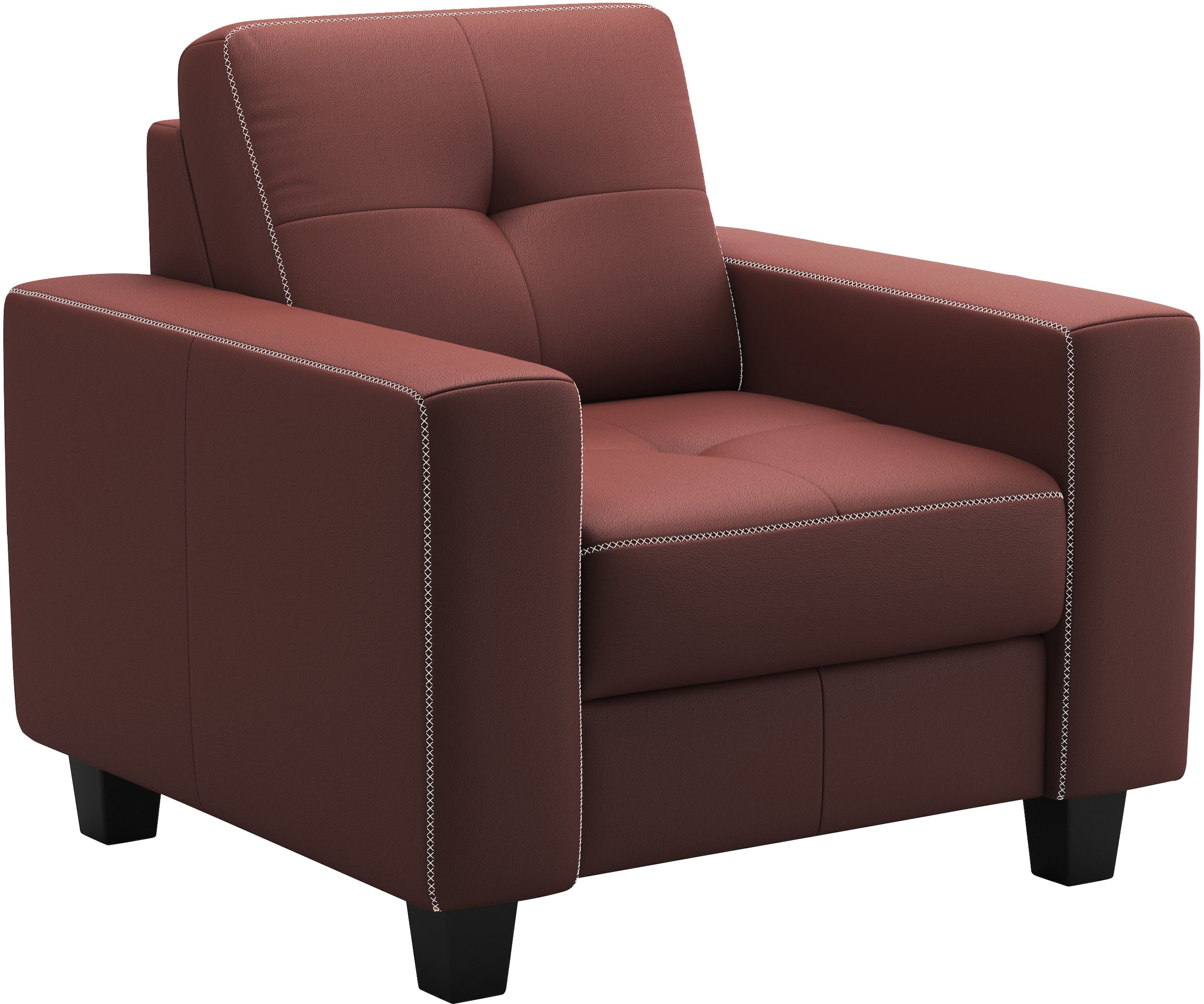 GOODproduct Sessel »Varese« Kreuznaht in beige