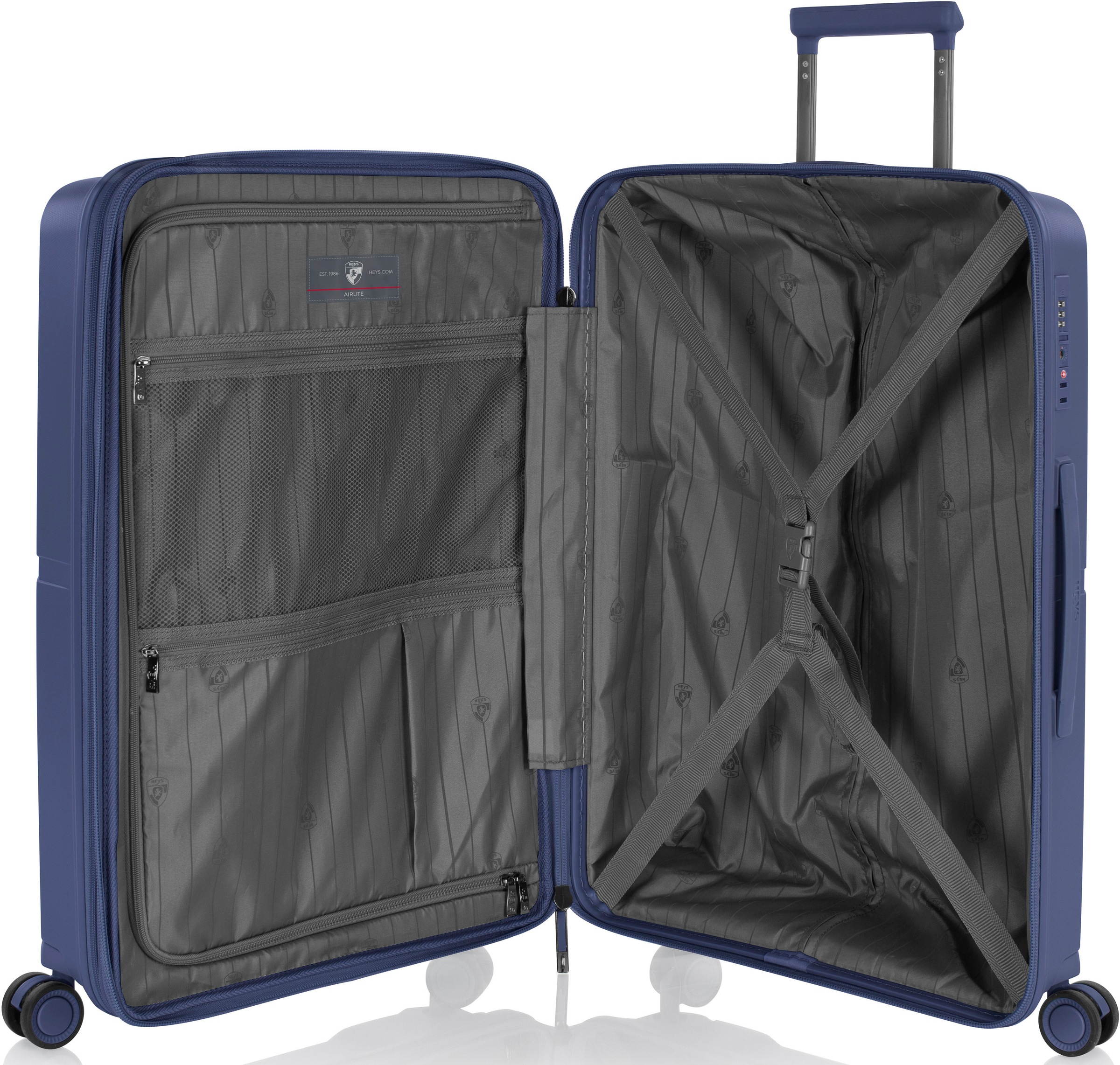 Heys Hartschalen-Trolley »AirLite, verschiedene Grössen und Farben«, 4 Rollen, Heys x Joachim Llambi Hartschalen-Koffer TSA Schloss