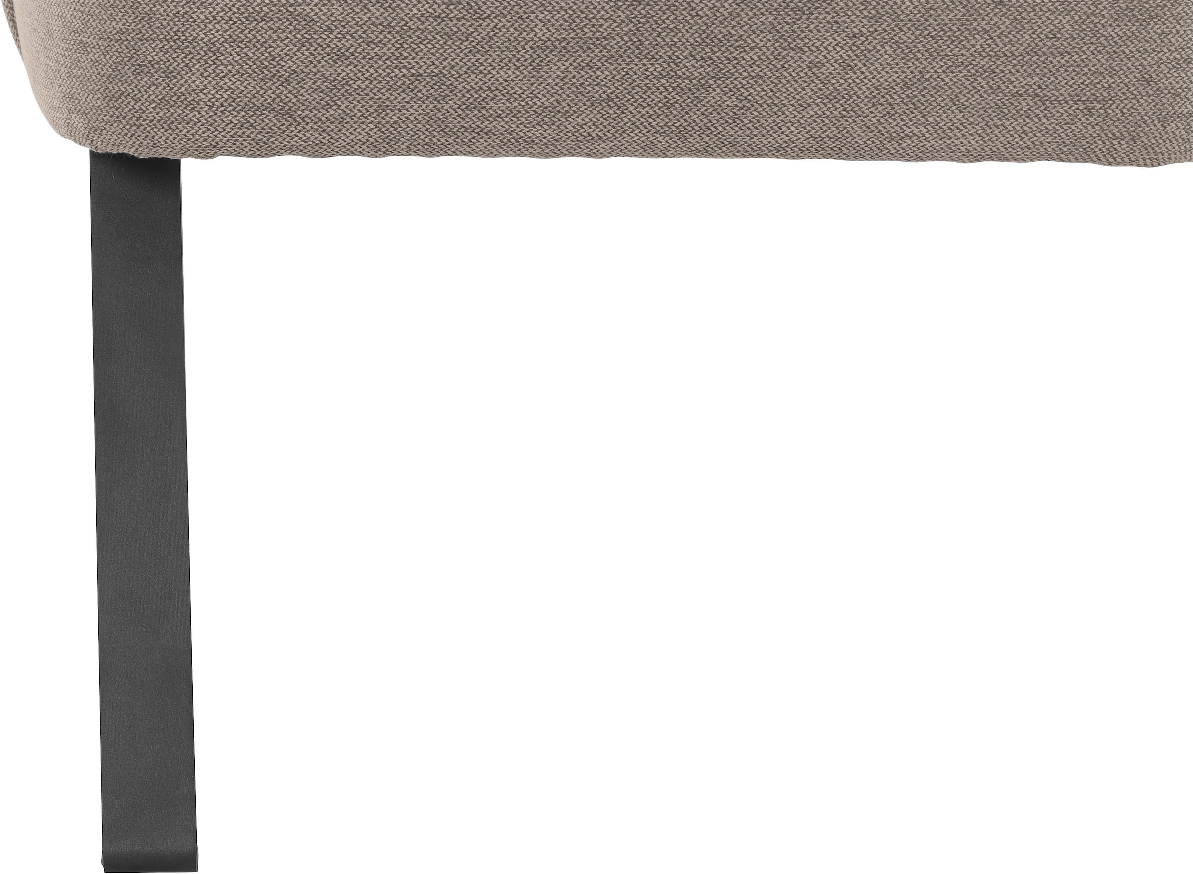 exxpo - sofa fashion Sessel »Americano, Loungesessel«, mit Keder und Metallfüssen, Bezug in verschiedenen Qualitäten, 1 Stck.