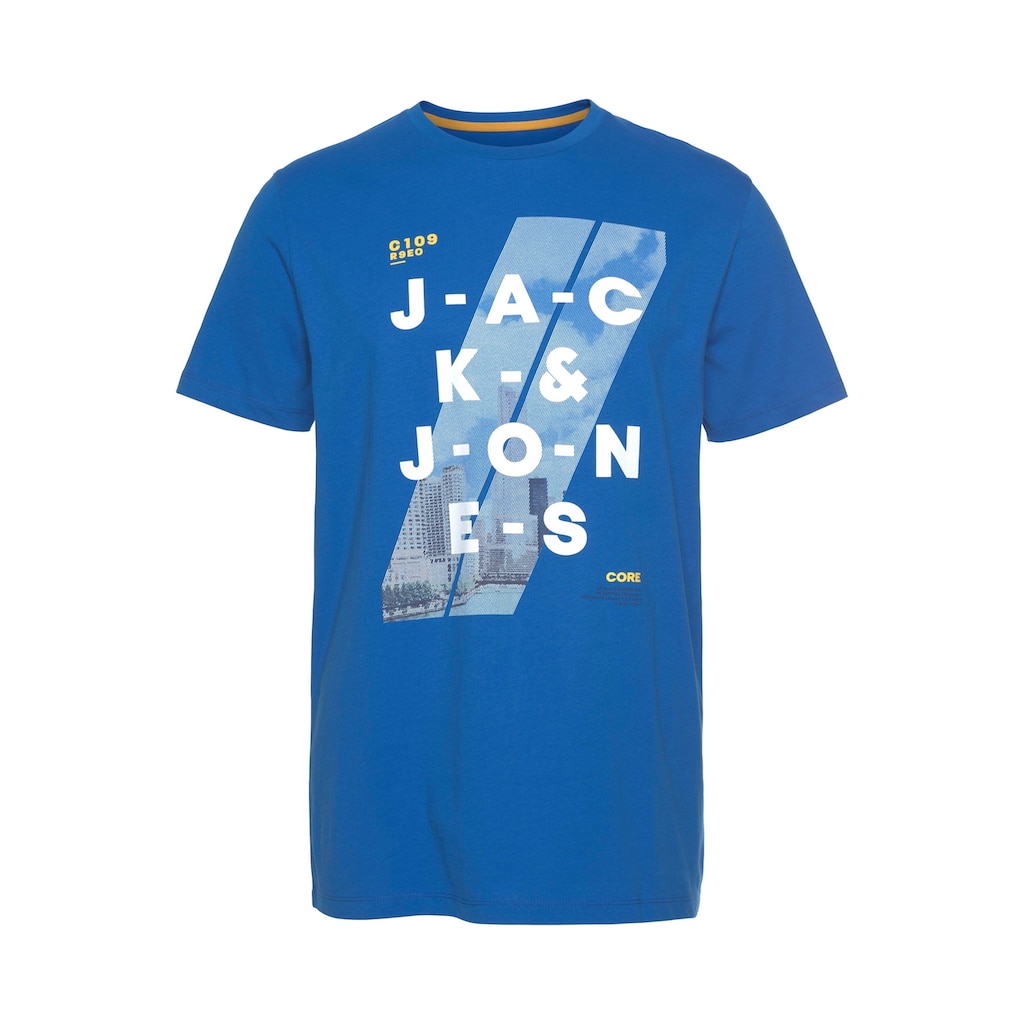 Jack & Jones T-Shirt »JEEP TEE«, mit Skyline einer Stadt auf dem Frontprint