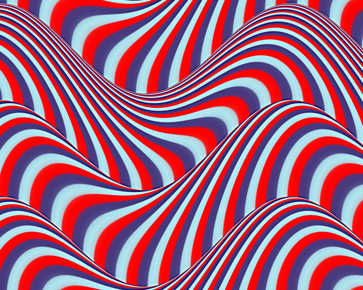 Image of Papermoon Fototapete "Op Art Fliessende Streifen"