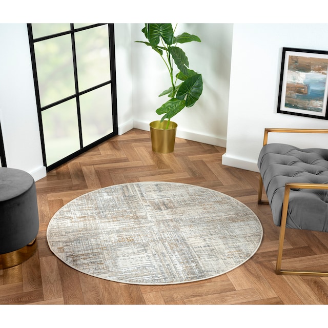 Myflair Möbel & Accessoires Teppich »My Taste«, rund, Kurzflor,  Retro-Design, besonders weich durch Microfaser kaufen