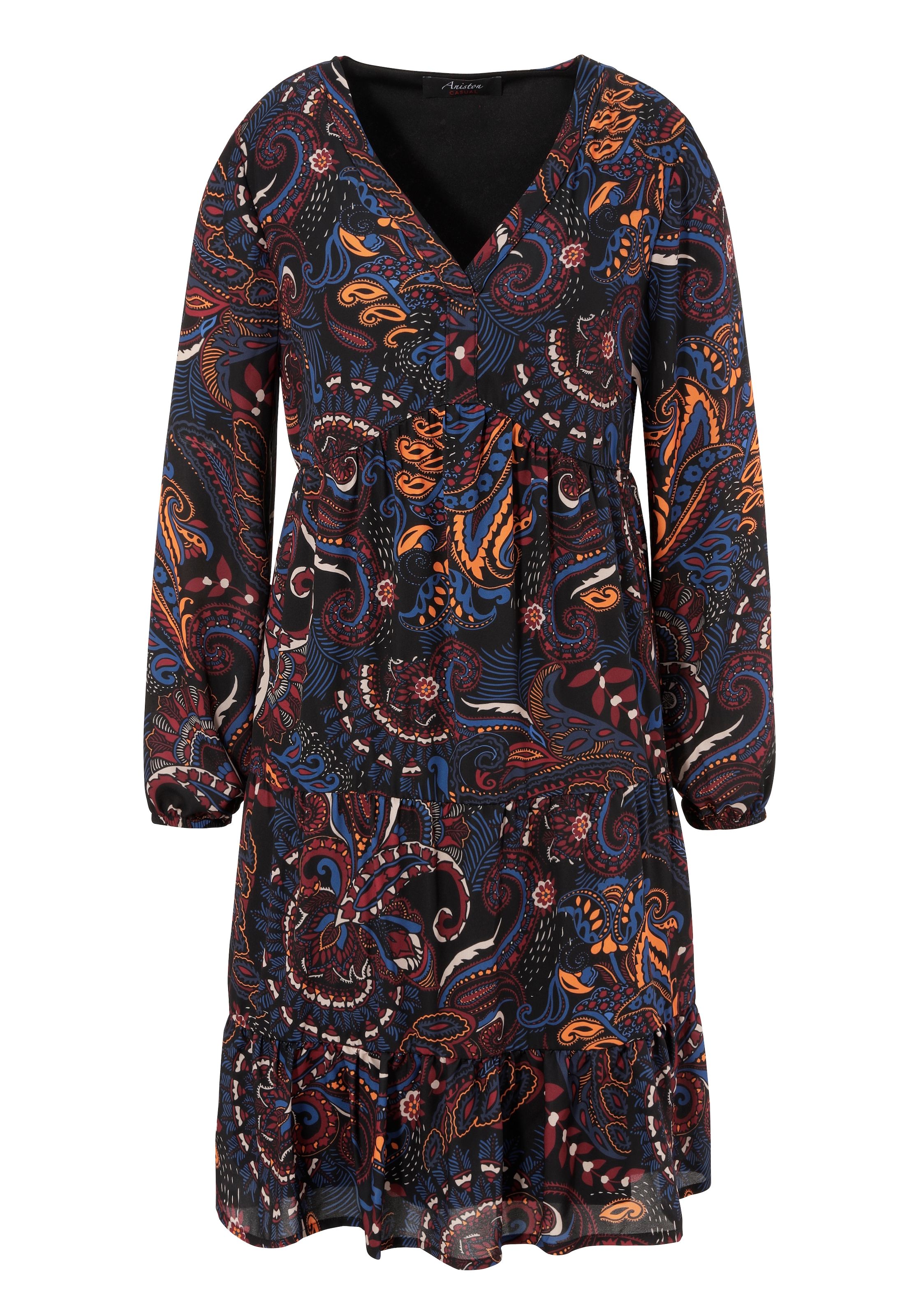 Aniston CASUAL Tunikakleid, mit extravagantem Paisley-Druck