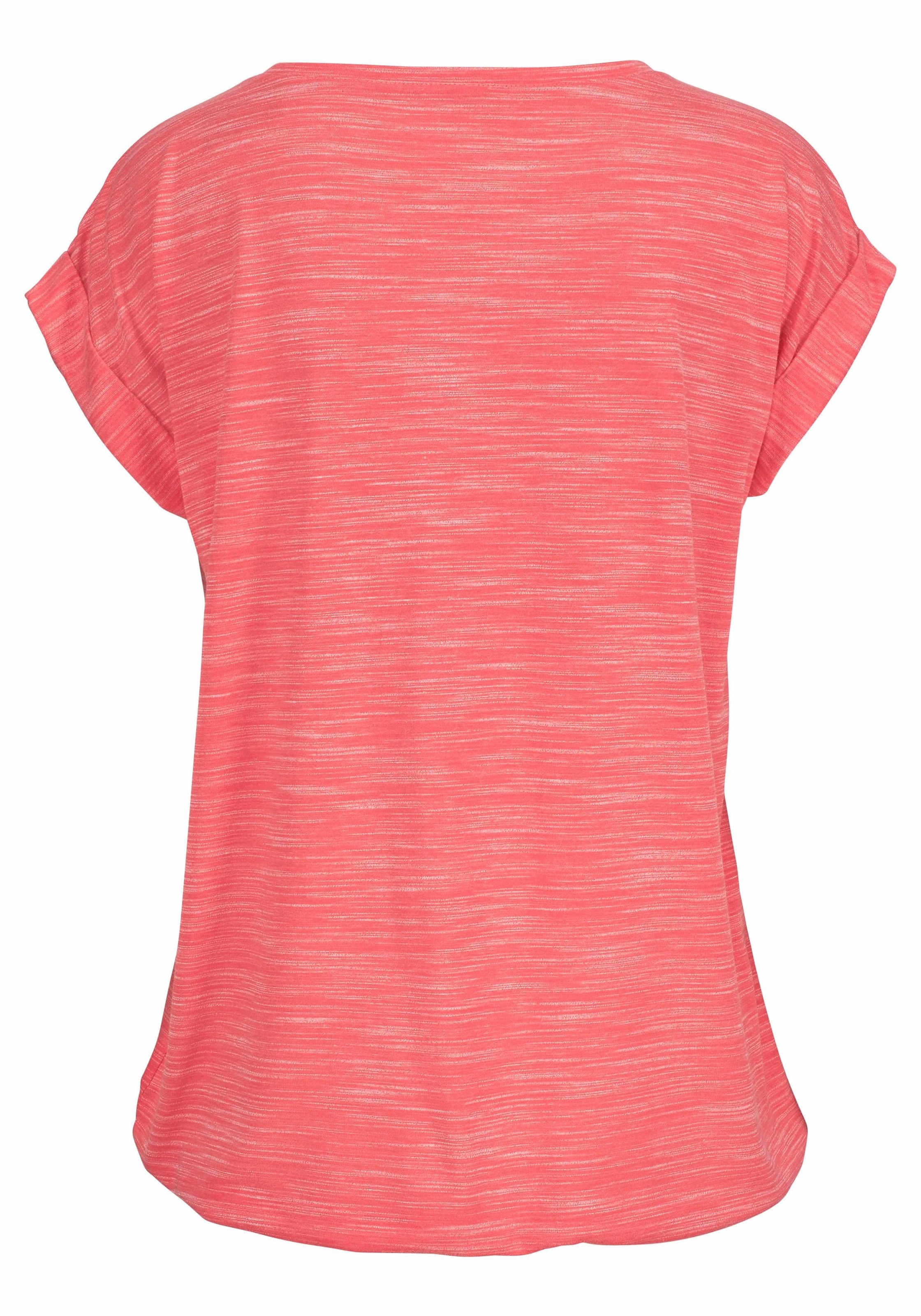 ♕ Beachtime T-Shirt, (2er-Pack), mit farbigem Struktureffekt  versandkostenfrei bestellen