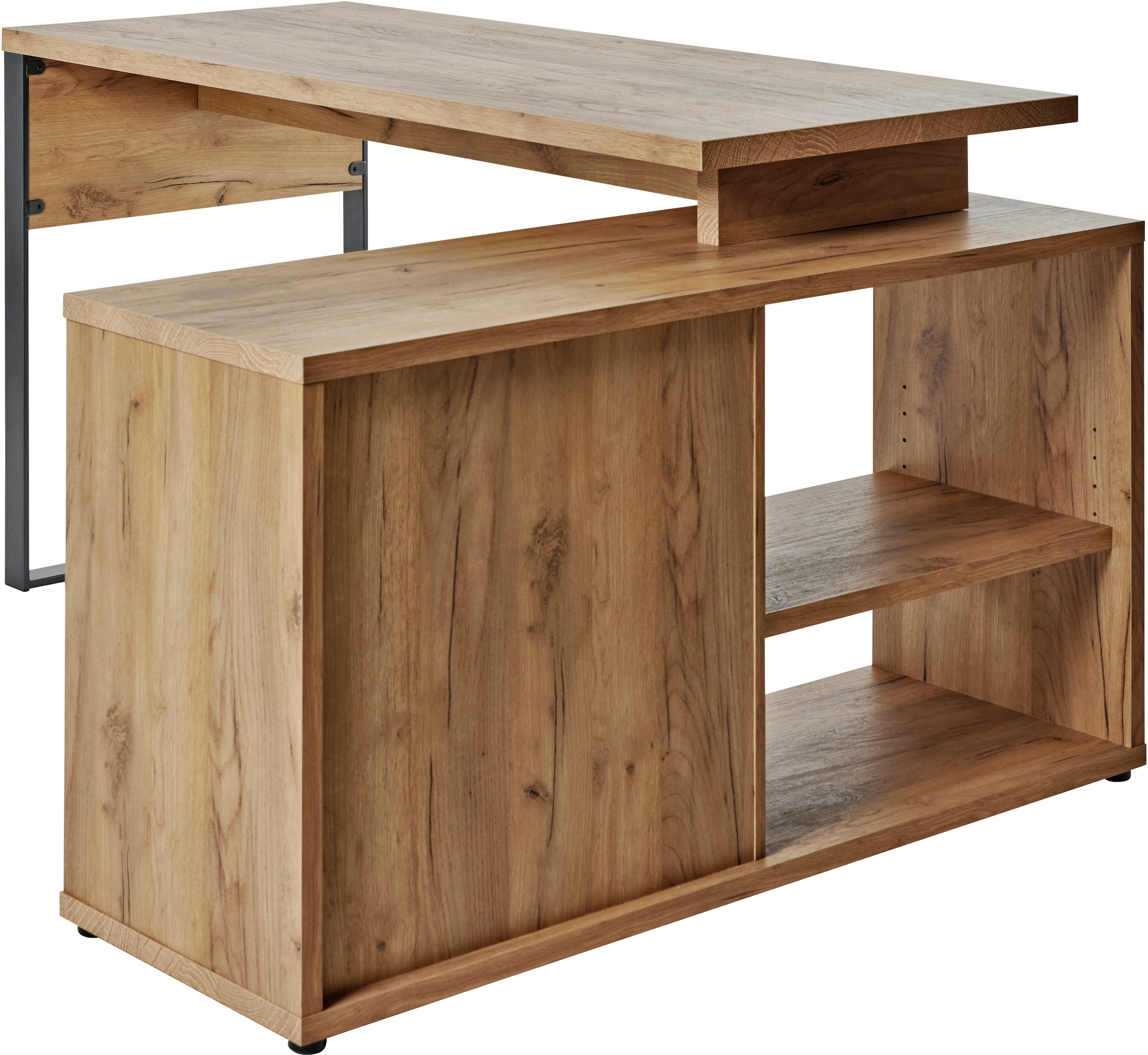 Jahnke Bureau d'angle »LOOP C 150 E« 1 cuis tlg. bureau d'angle, montage réversible, beaucoup de rangement