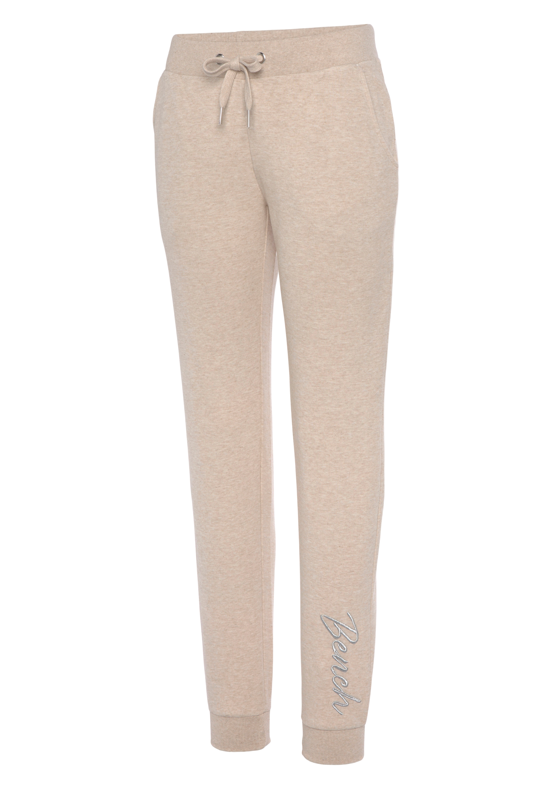 Bench. Loungewear Relaxhose, mit glänzender Logostickerei, Loungewear, Loungeanzug