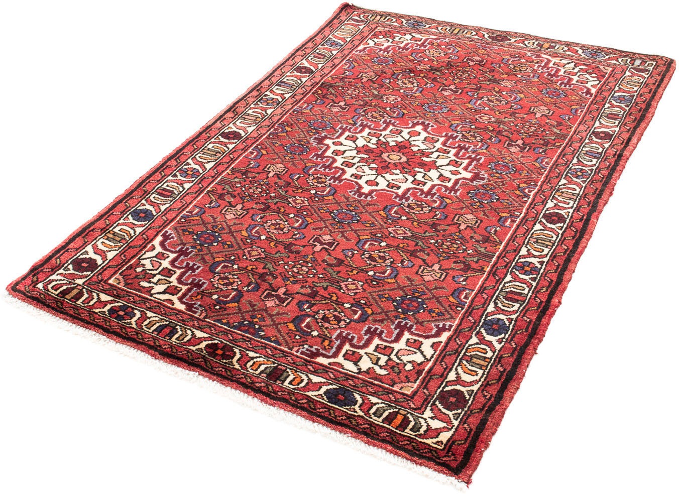 Image of morgenland Orientteppich »Perser - Nomadic - 157 x 105 cm - dunkelrot«, rechteckig, 10 mm Höhe, Wohnzimmer, Handgeknüpft, Einzelstück mit Zertifikat bei Ackermann Versand Schweiz