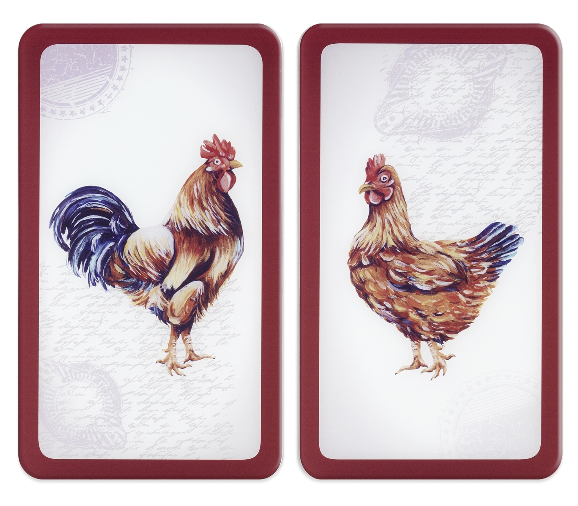 WENKO Herd-Abdeckplatte »Universal Modell Farm«, (Set, 2 tlg.), Herdabdeckung für alle Herdarten, kratzfest, mit rutschfesten Füssen