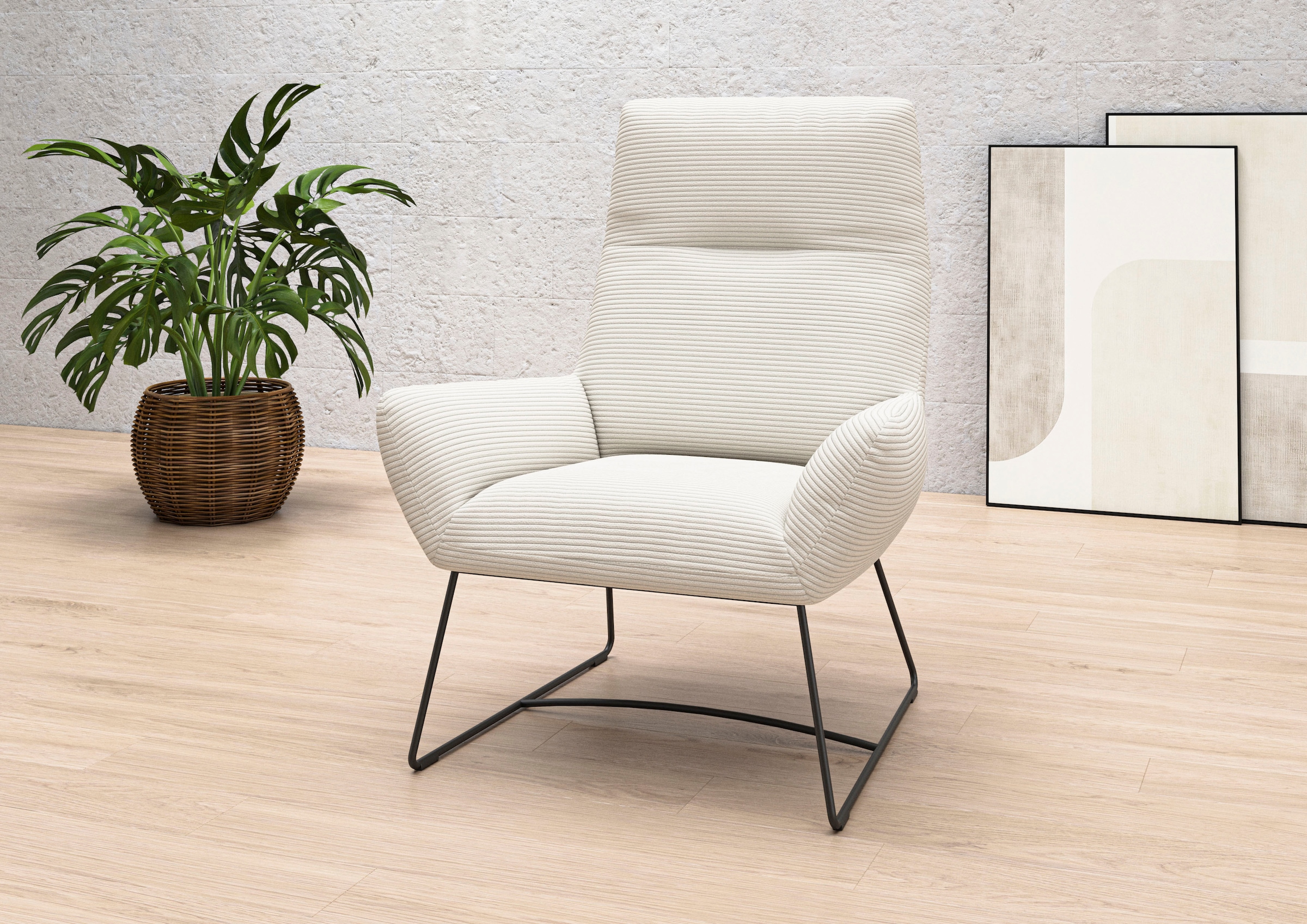 Home affaire Fauteuil »Basic Relaxsessel, Design und Komfort, bequem, Breite 82cm« dossier extra haut