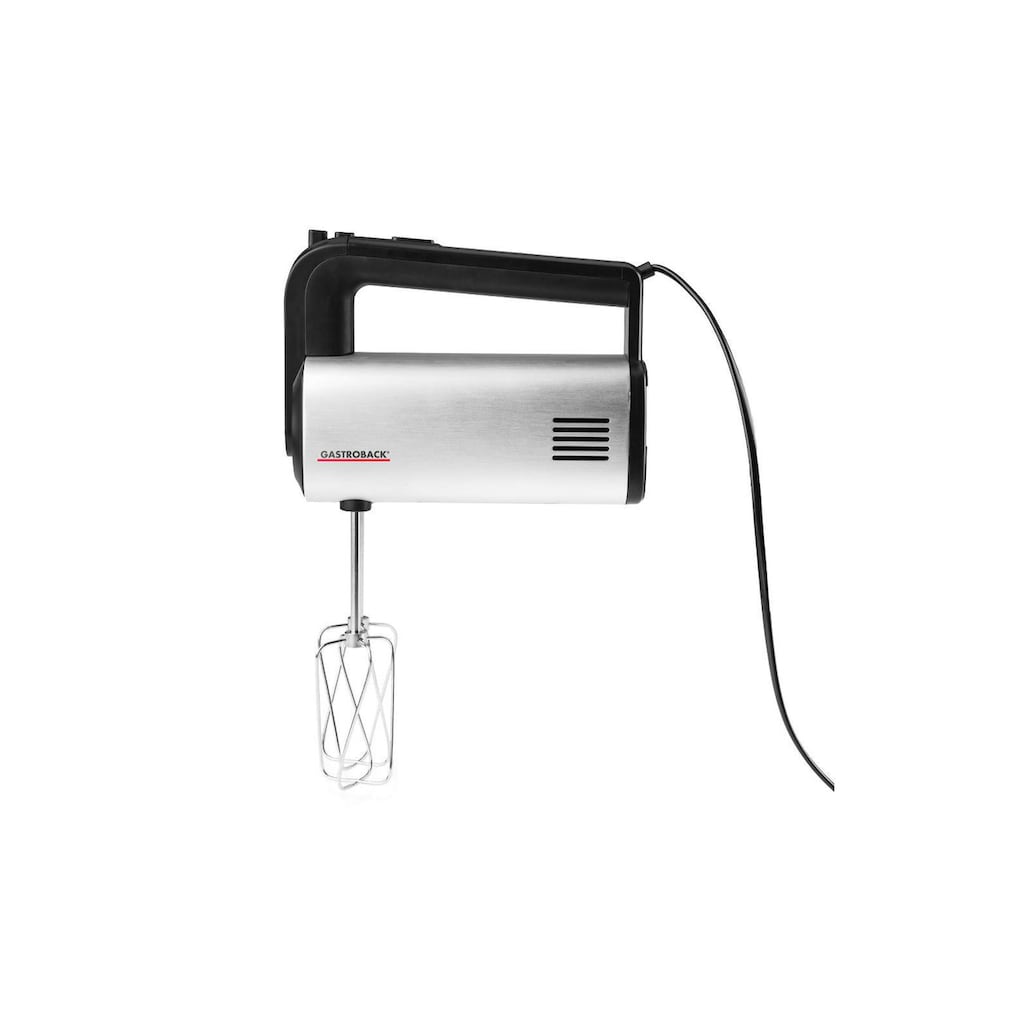 Gastroback Handmixer »Design Pro Silberfarben Schwarz«, 500 W