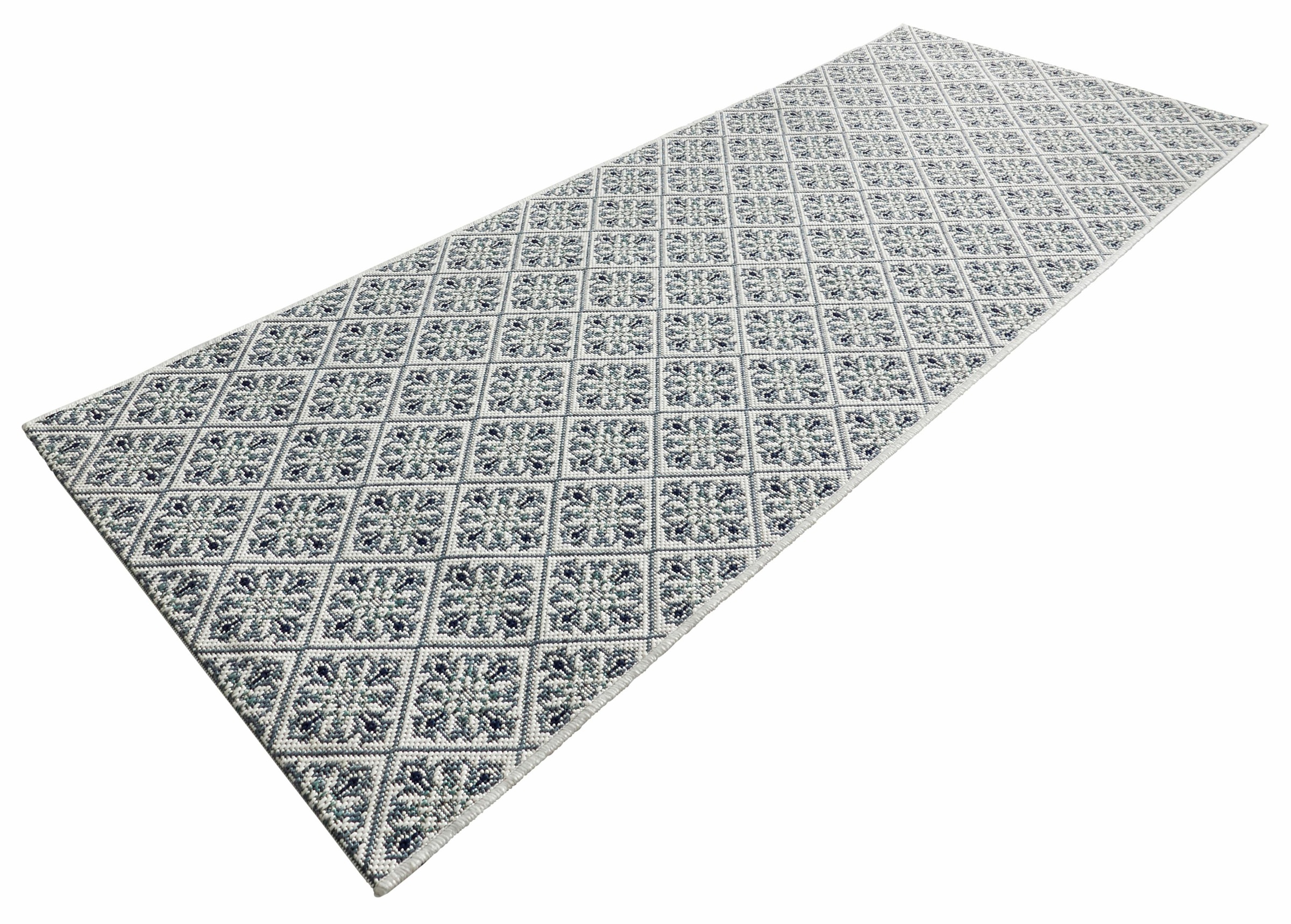 Image of Zala Living Läufer »Flake«, rechteckig, 8 mm Höhe, Flachgewebe, Fliesen Optik, Läufer, Küche, Flur, Gemustert, Strapazierfähig, Pflegeleicht, Kitchen, harmonische Farben bei Ackermann Versand Schweiz