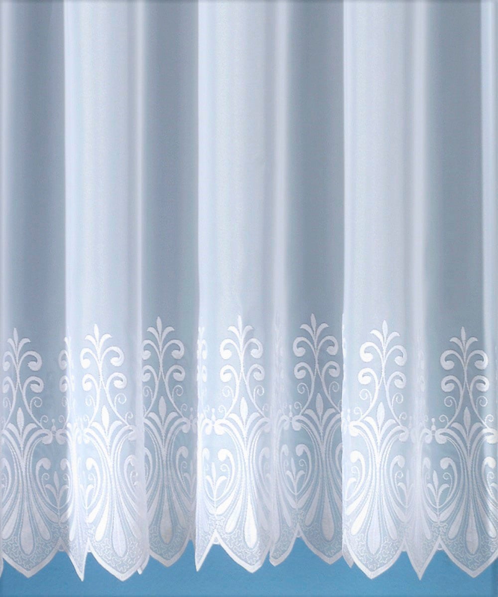 Weckbrodt Gardine »Heidelberg«, (1 St.), echte Stickerei, Voile, transparent, mit 1 oder 2 Bordüren, Store