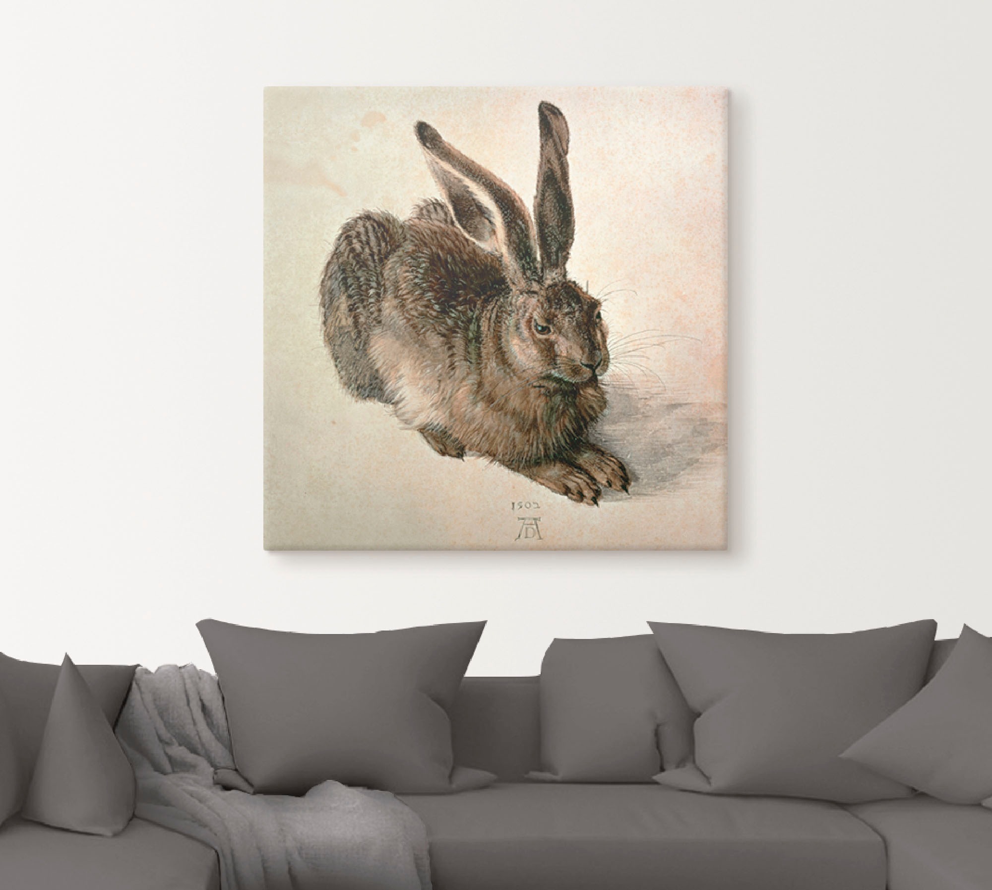 Artland Wandbild »Junger Feldhase. 1502« Wildtiere 1 Stk. tlg. als Leinwandbild, Poster in verschied. Grössen