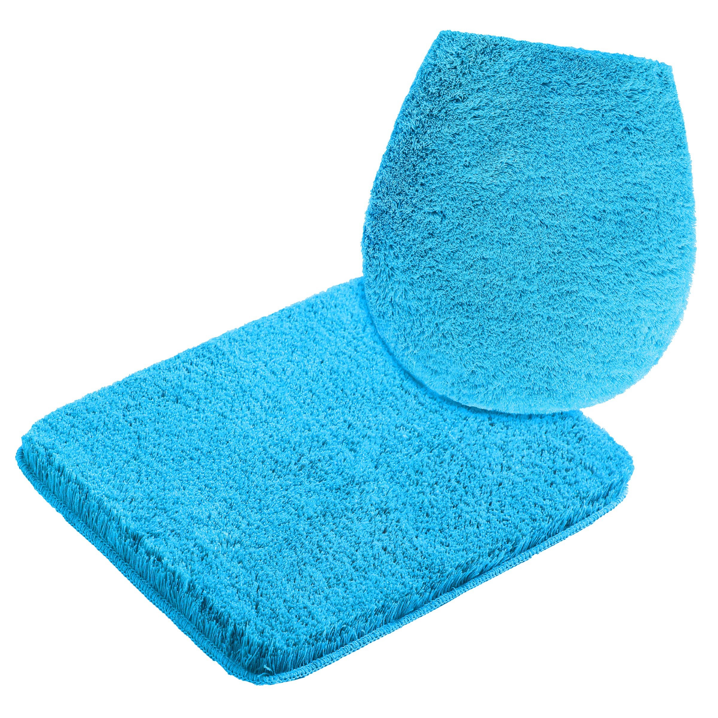 my home Badematte »Merida, Badvorleger, Badezimmer Teppich«, rutschhemmend beschichtet, fussbodenheizungsgeeignet-schnell trocknend-strapazierfähig, Badteppich, Uni Farben, rechteckig, rund & als 2-tlg. Set erhältlich