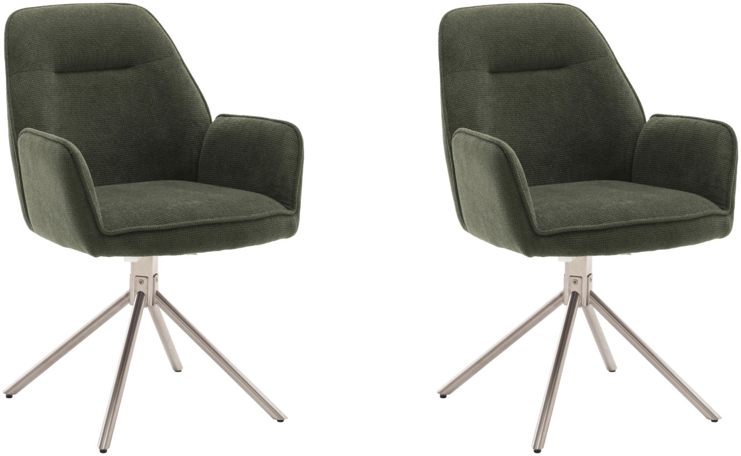 MCA furniture Chaise à 4 pieds (Ensemble) 2 cuis180° drehbar