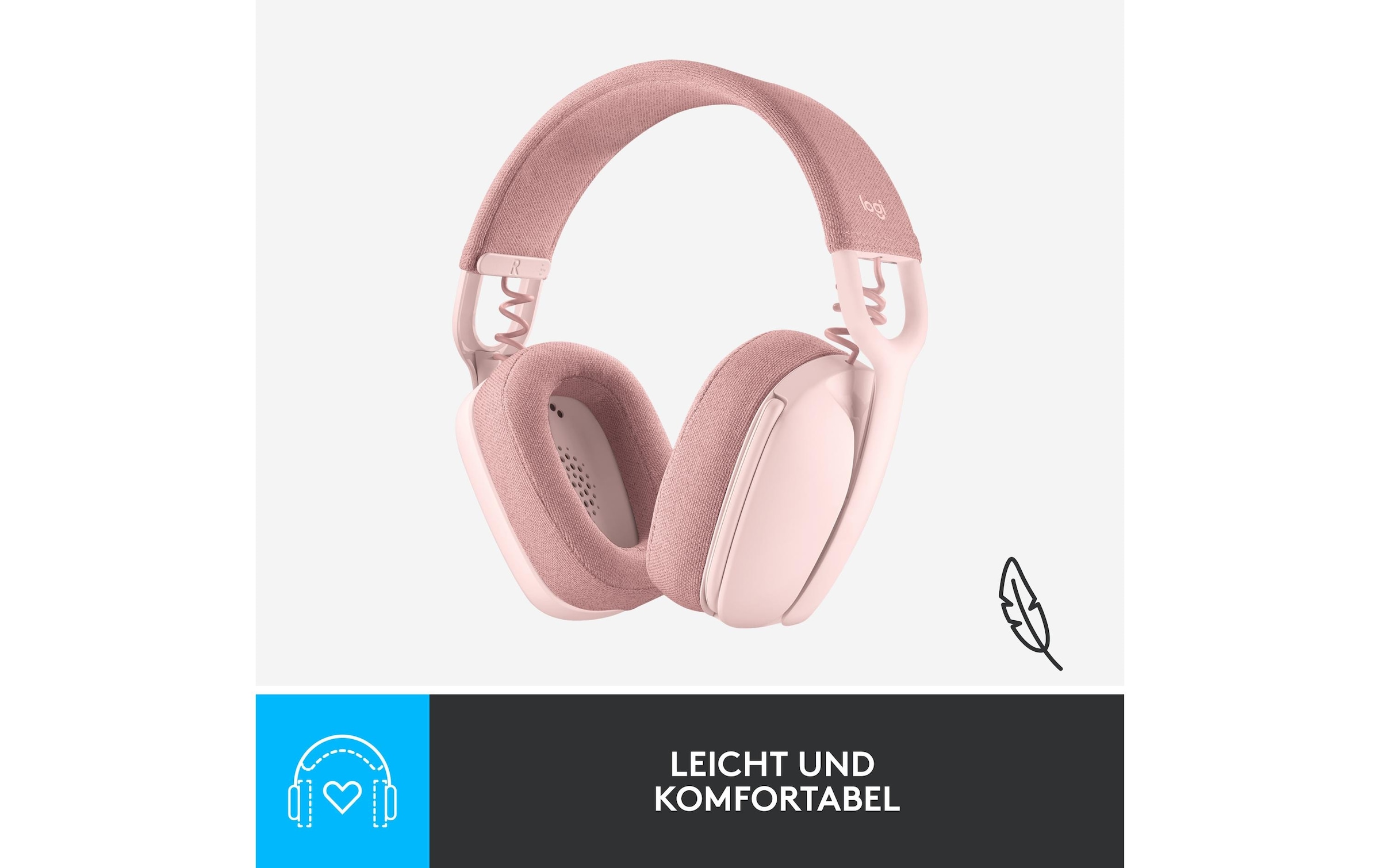 Logitech Headset »Headset Zone Vibe 100 rose«