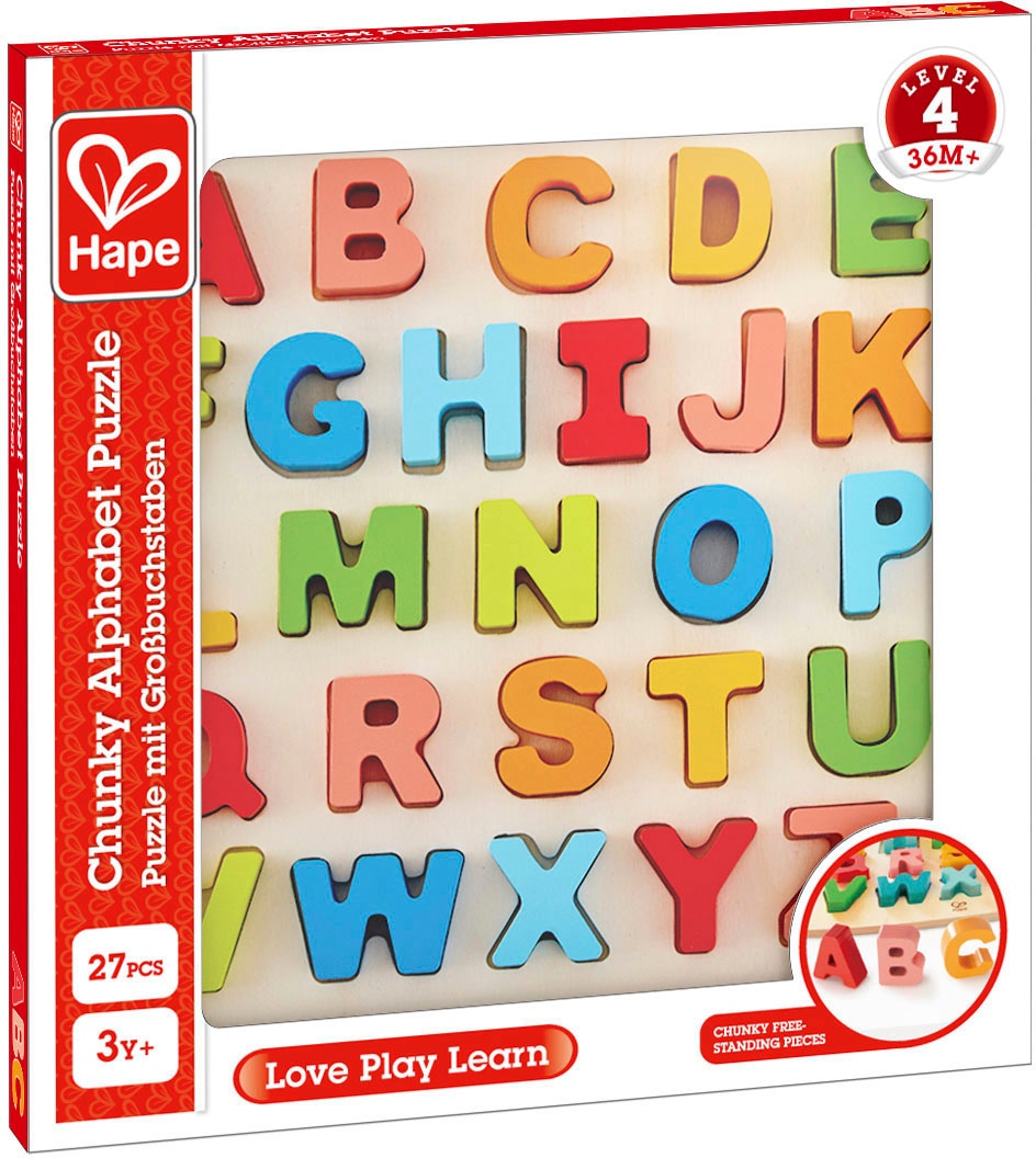 Hape Steckpuzzle »Puzzle mit Grossbuchstaben«