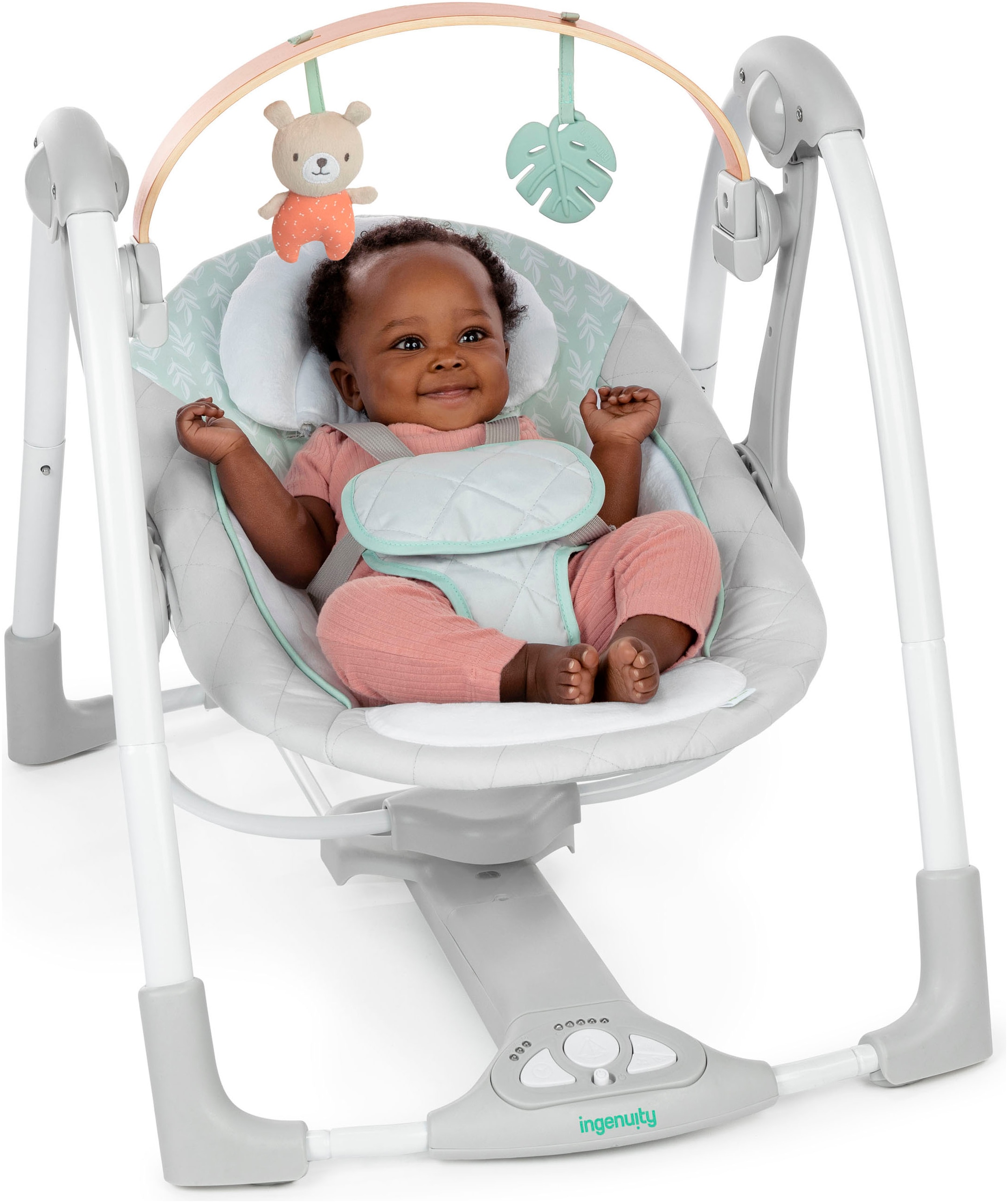 ingenuity Transat pour bébé »Cozy Spot Swing 'n Go Portable Swing« bis 9 kilos mit Sound-Effekt