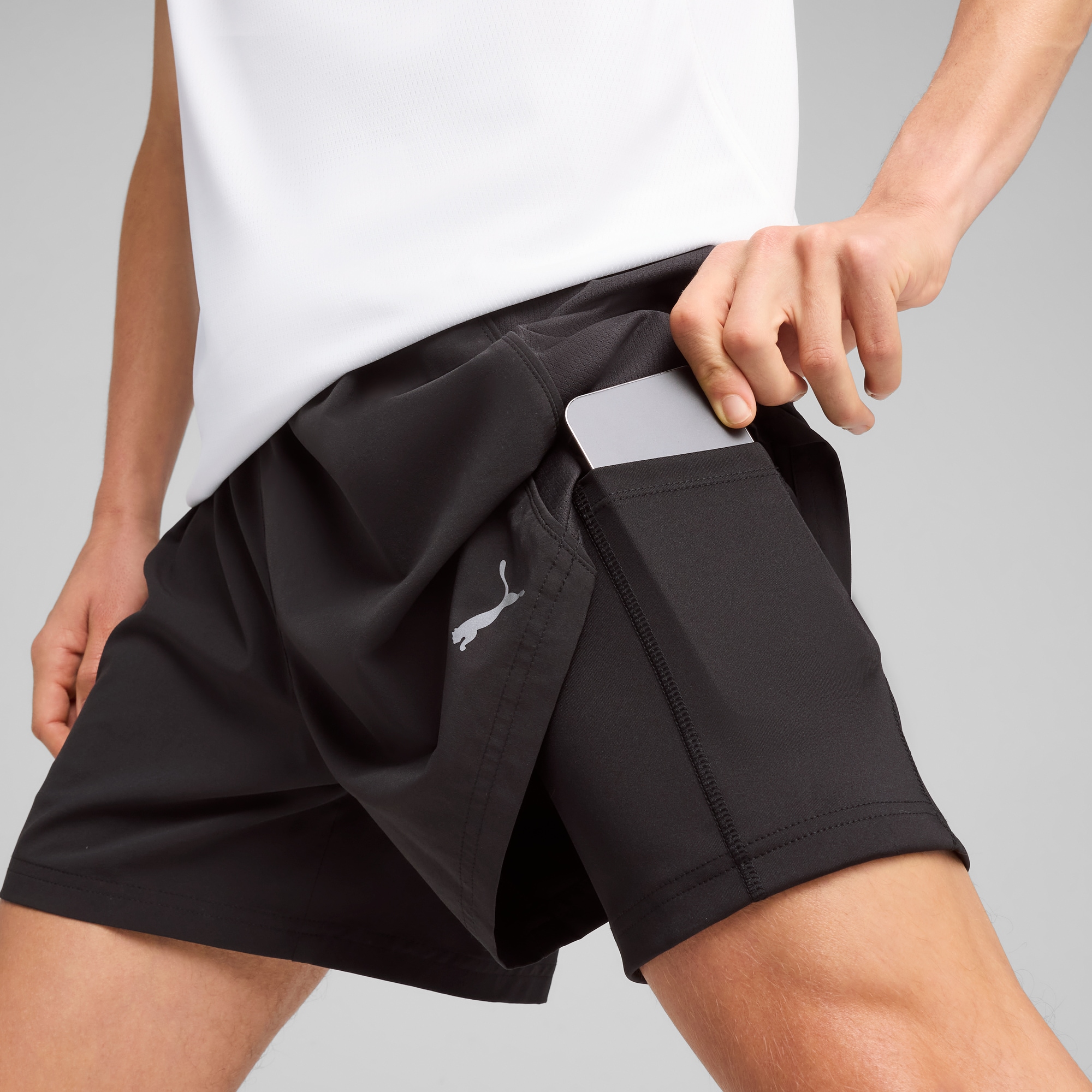 PUMA Laufshorts »M RUN VELOCITY 2IN1 SHORT«  mit DryCELL Technologie, mit Einschub-Handytasche, Slim Fit