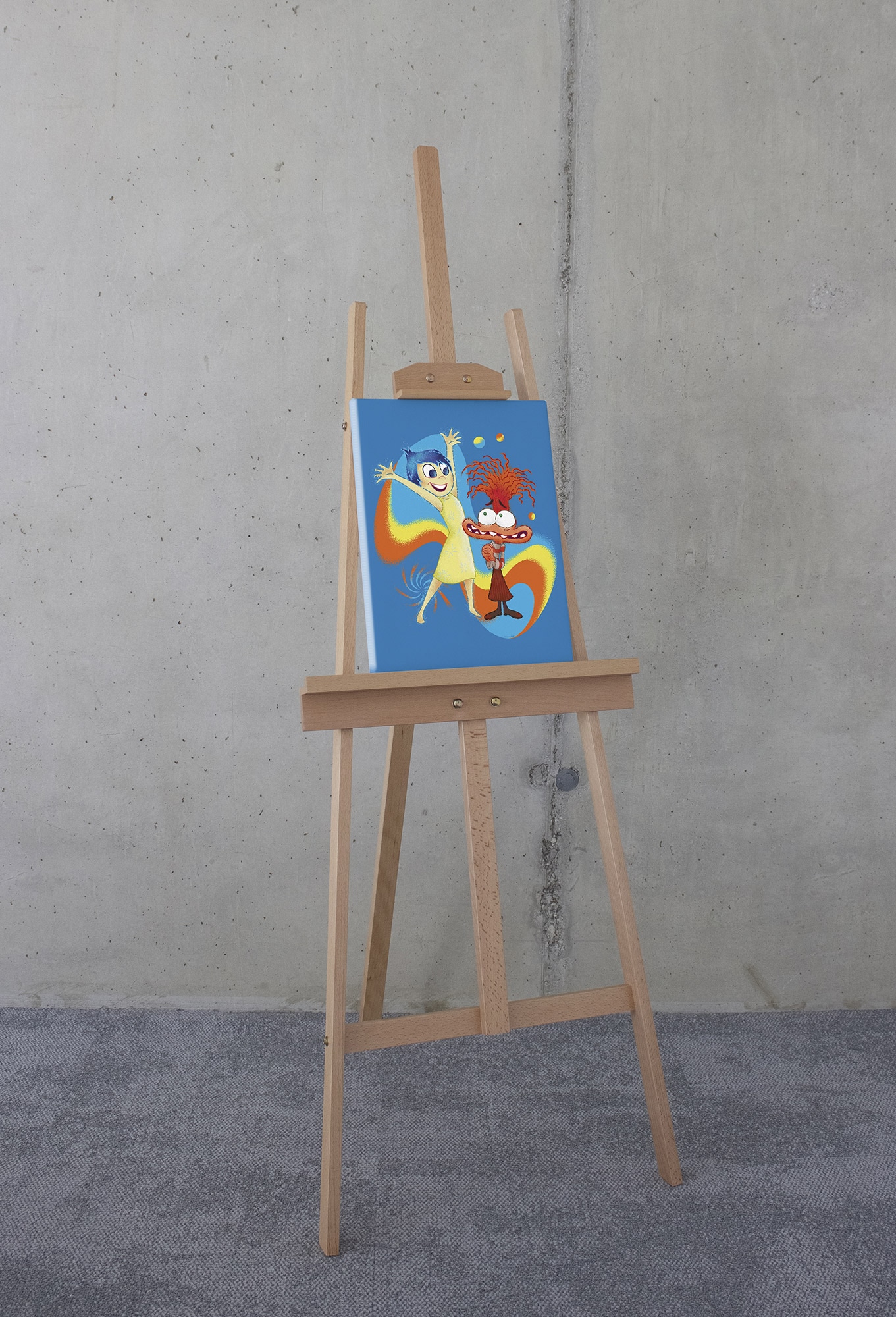 Komar Leinwandbild »Disney and Pixar Inside Out Think Positive«, Disney, (1 St.), 30 x 40 cm (Breite x Höhe) - Kinderzimmer, Dekoration