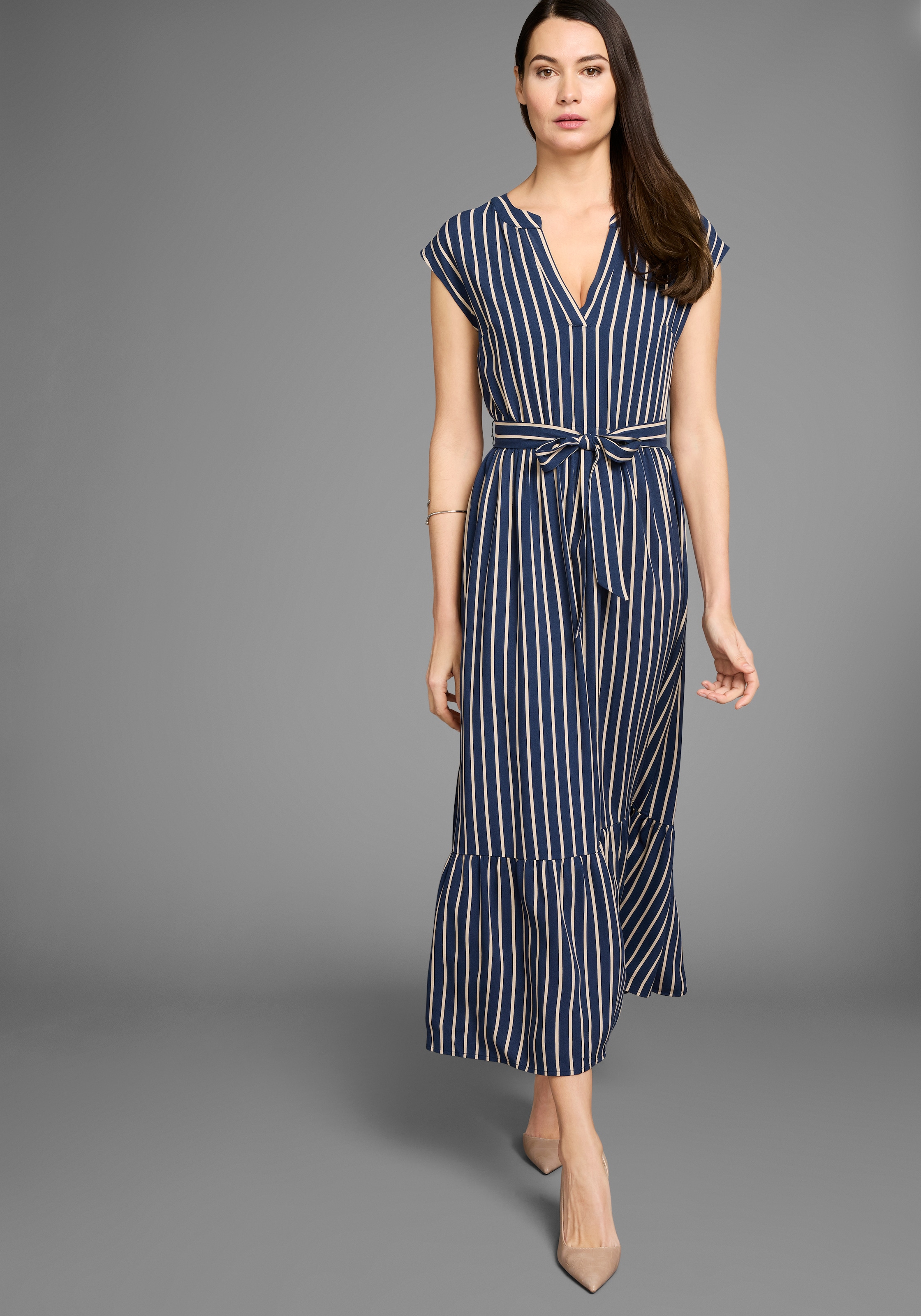 HECHTER PARIS Midikleid, mit Bindeband