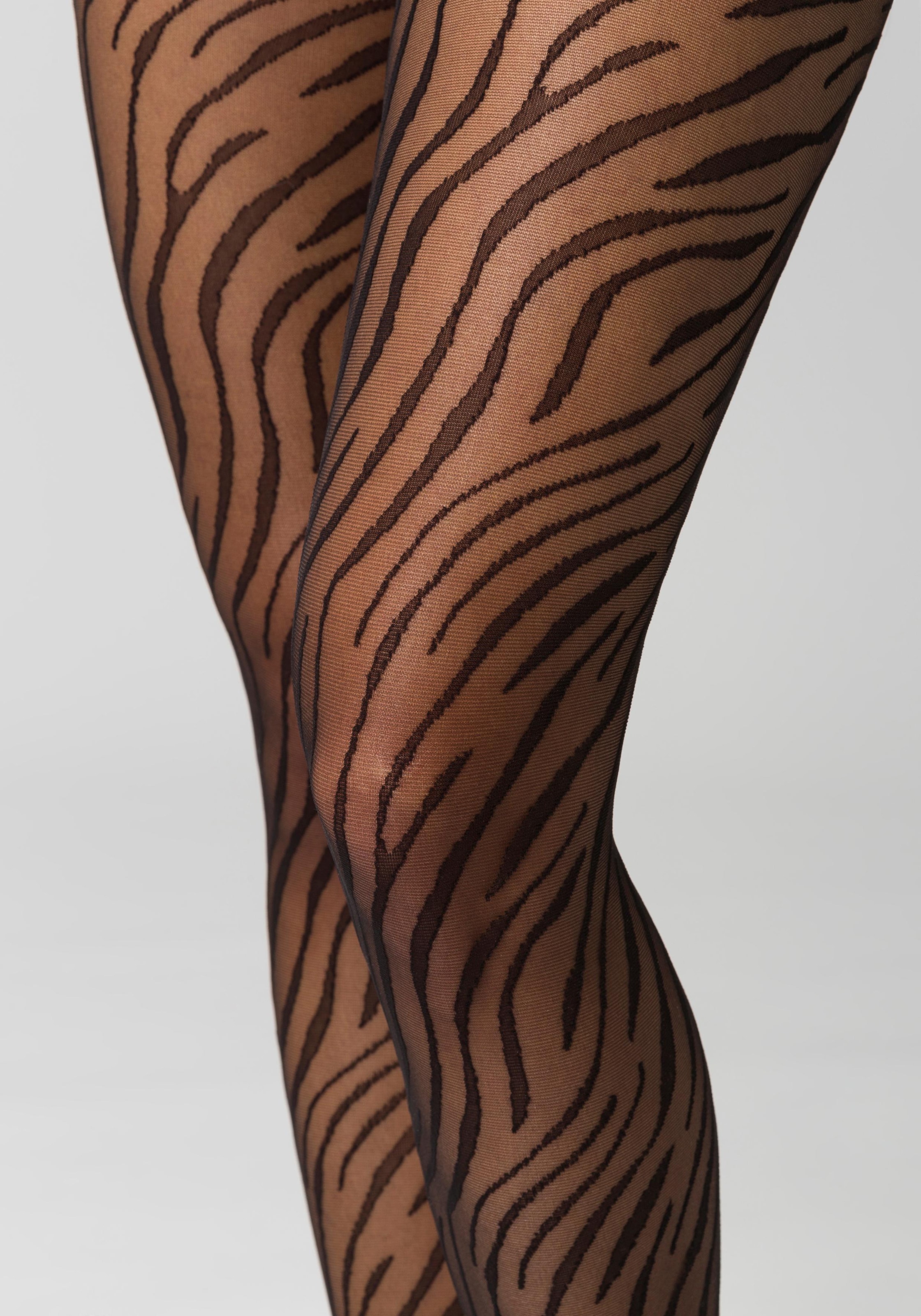 petite fleur goldfarben Feinstrumpfhose, mit animal Print