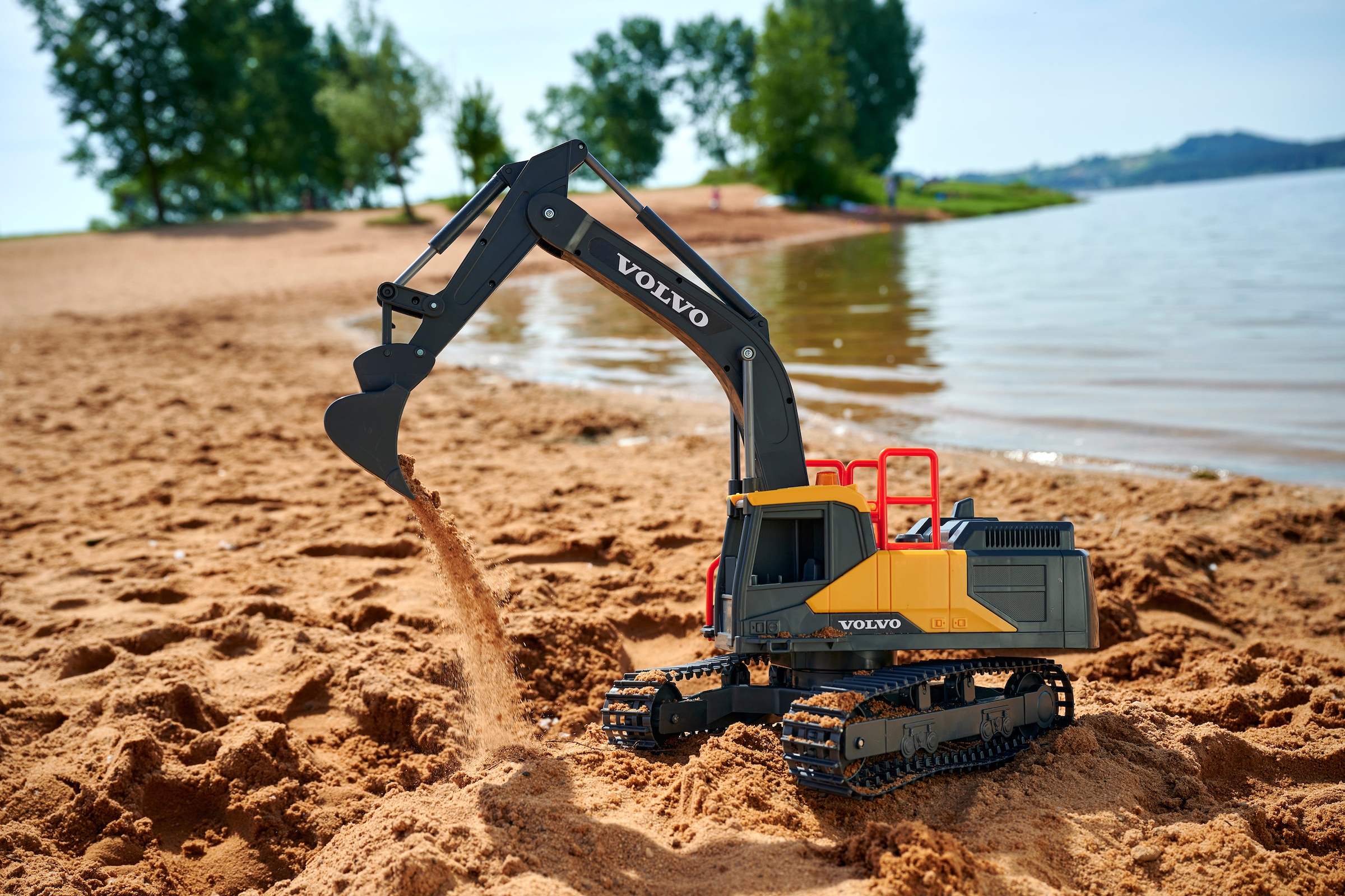 Dickie Toys RC-Bagger »Volvo Mining Excavator RC«, mit Licht und Sound