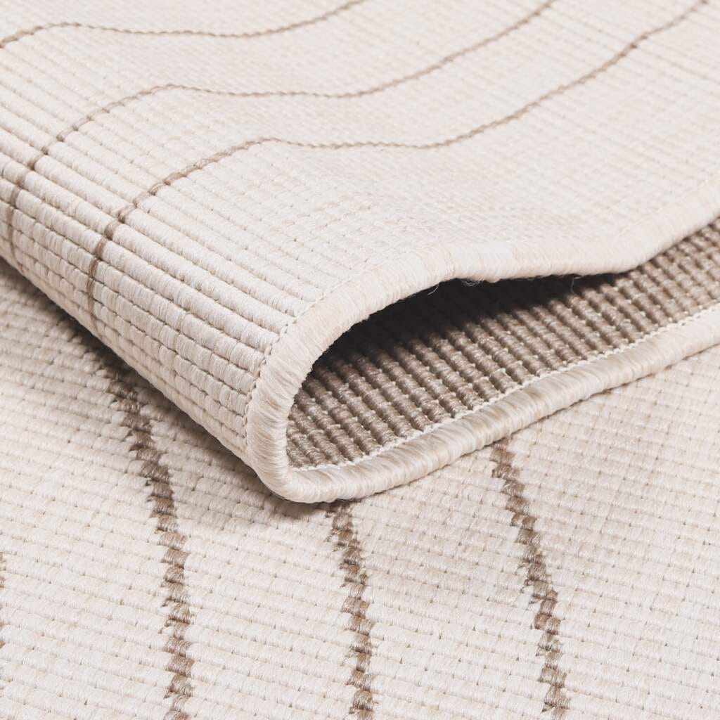 Carpet City Outdoorteppich »DUO RUG 5739« rechteckig 5 mm Höhe Wendeteppich Wetterfest In- & Outdoor, Balkon, Terrasse, Wohnzimmer