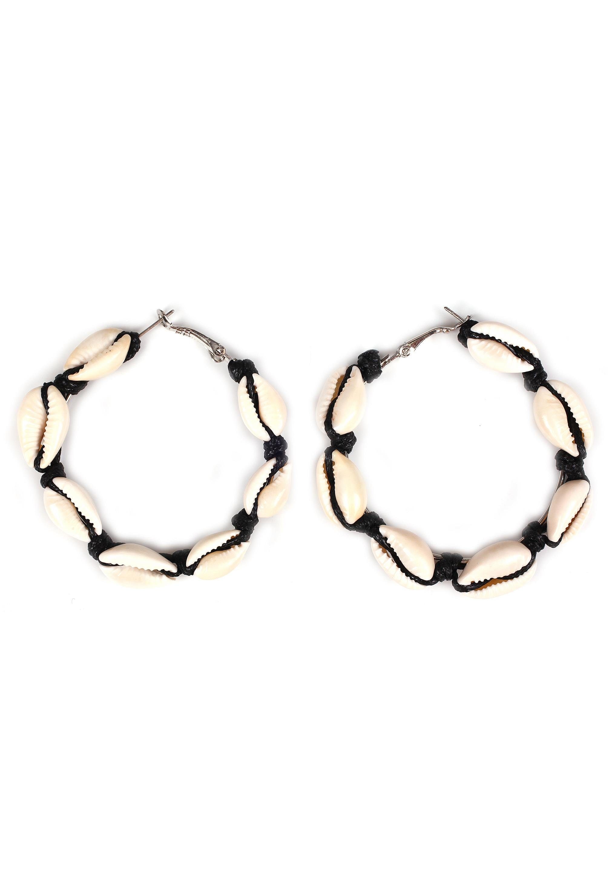 Paar Creolen »in Muschel-Optik«