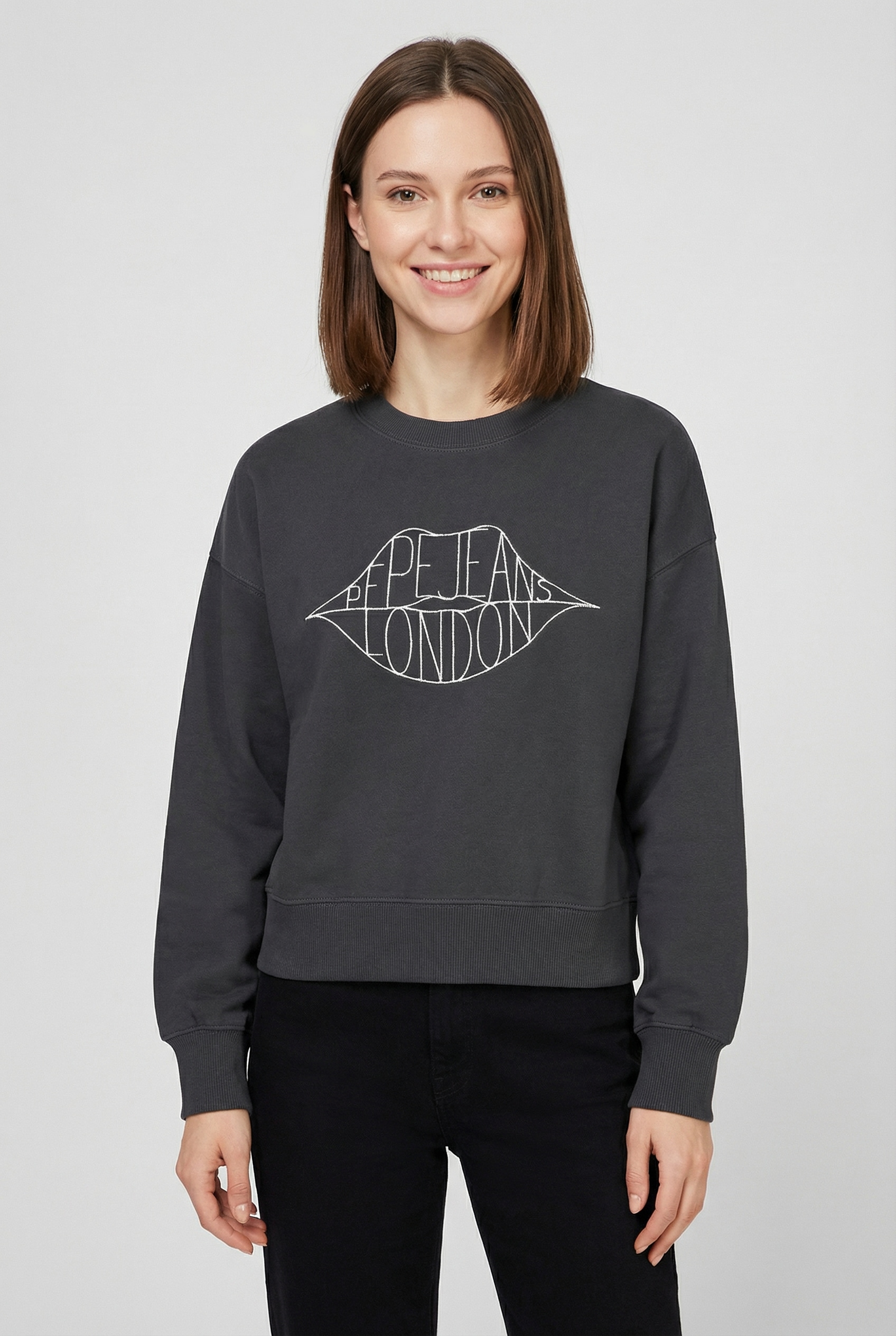 Pepe Jeans Sweatshirt »BERNIS«, mit Rundhals, bestickt
