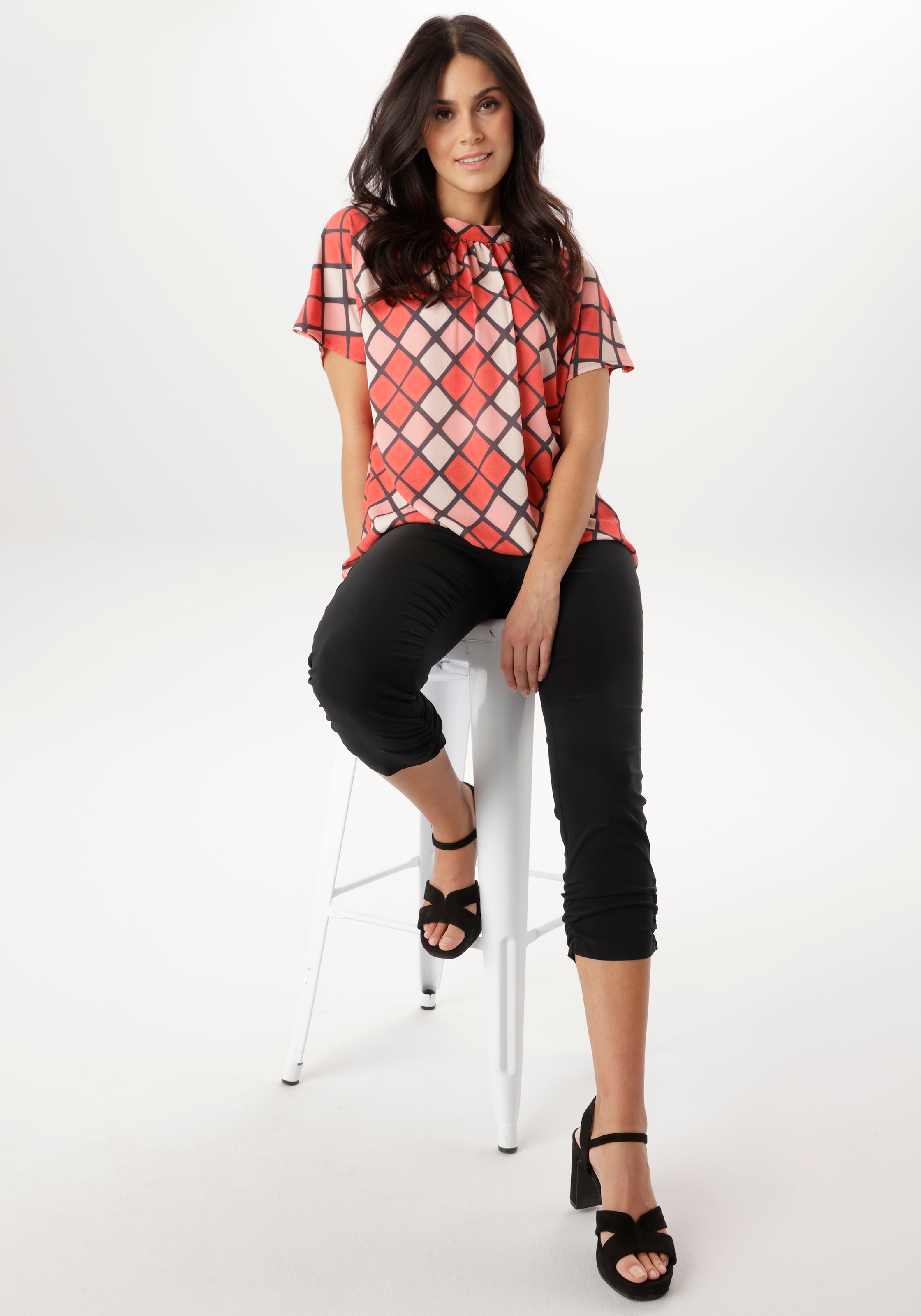 Aniston SELECTED Schlupfhose  seitliche Raffung an den Beinen - NEUE KOLLEKTION