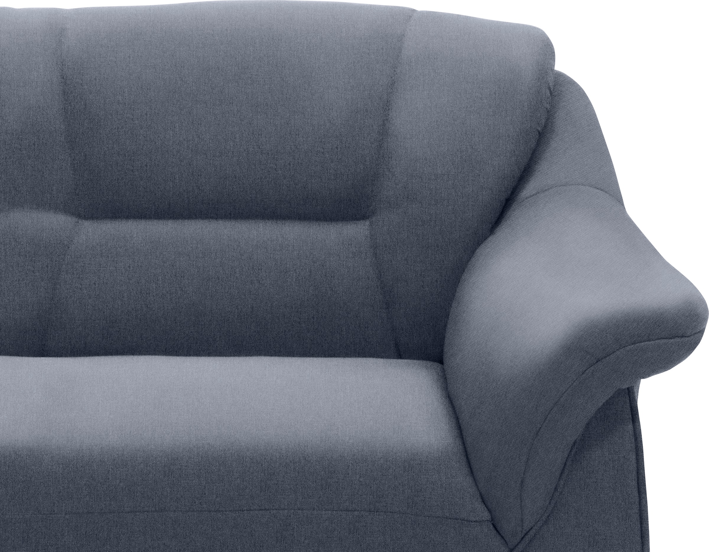 DOMO collection Ecksofa »Faenza für kleine Räume, Stellmasse 232,176cm, komfortabel, L-Form«, mit Ottomane, zeitlos, elegante Armlehnen, wahlweise mit Bettfunktion