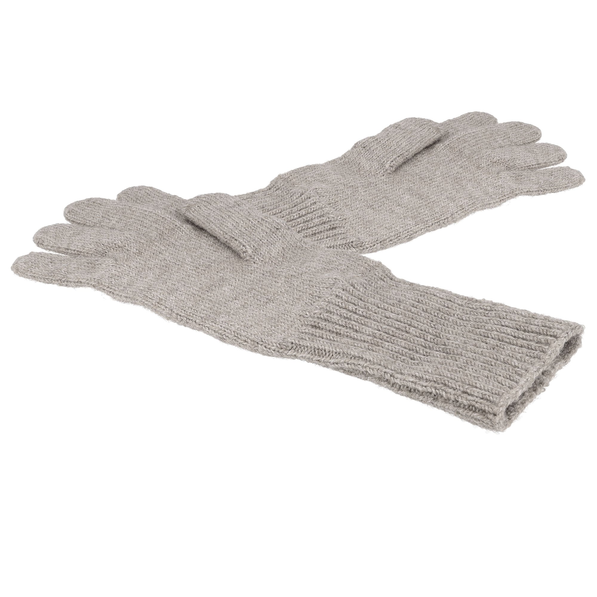 MAXIMO Gants tricotés Fingerhandschuhe, extra lange Strickbündchen, unifarben