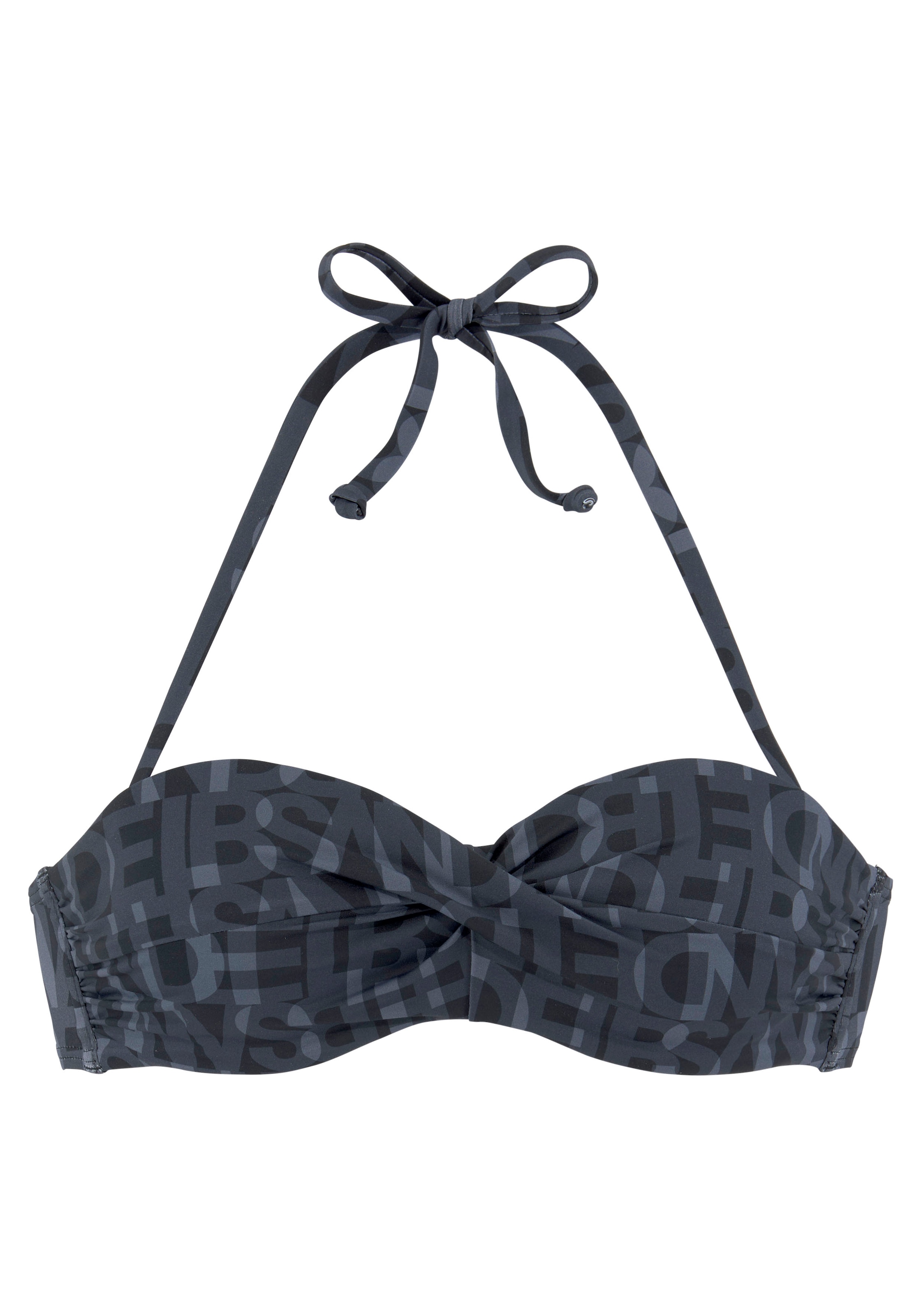 Image of Elbsand Bügel-Bandeau-Bikini-Top "Letra" mit tollem Wording