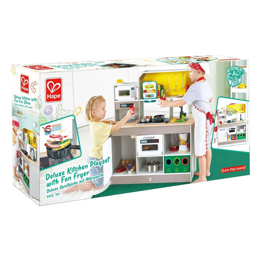 Hape Spielküche »Deluxe Spielküche mit Mikrowelle«