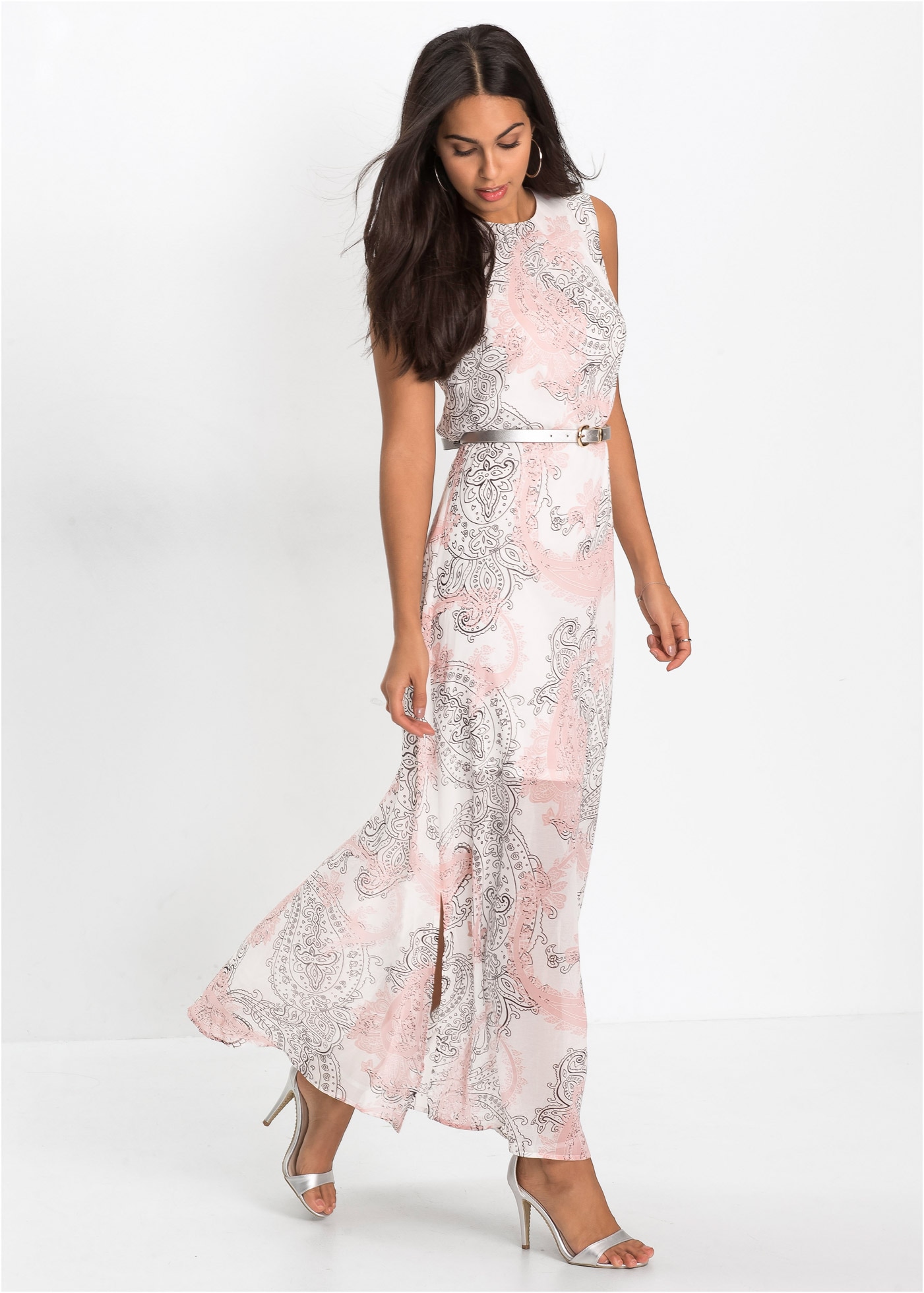 Image of bonprix Chiffonkleid für warme Tage, aus Chiffon, Loose Fit, ärmellos