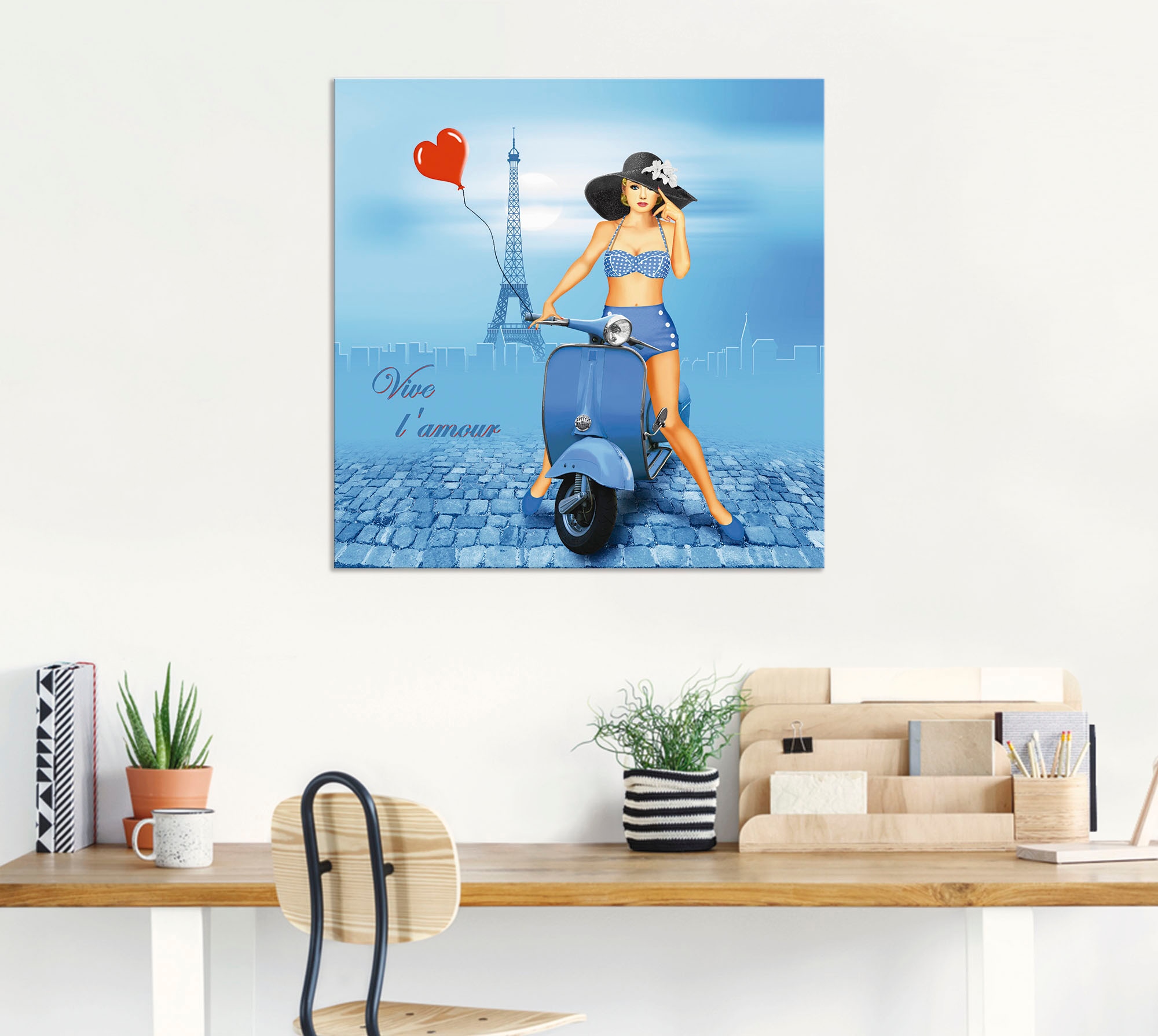 Artland Wandbild »Es lebe die Liebe«, Frau, (1 St.), als Alubild, Leinwandbild, Wandaufkleber oder Poster in versch. Grössen